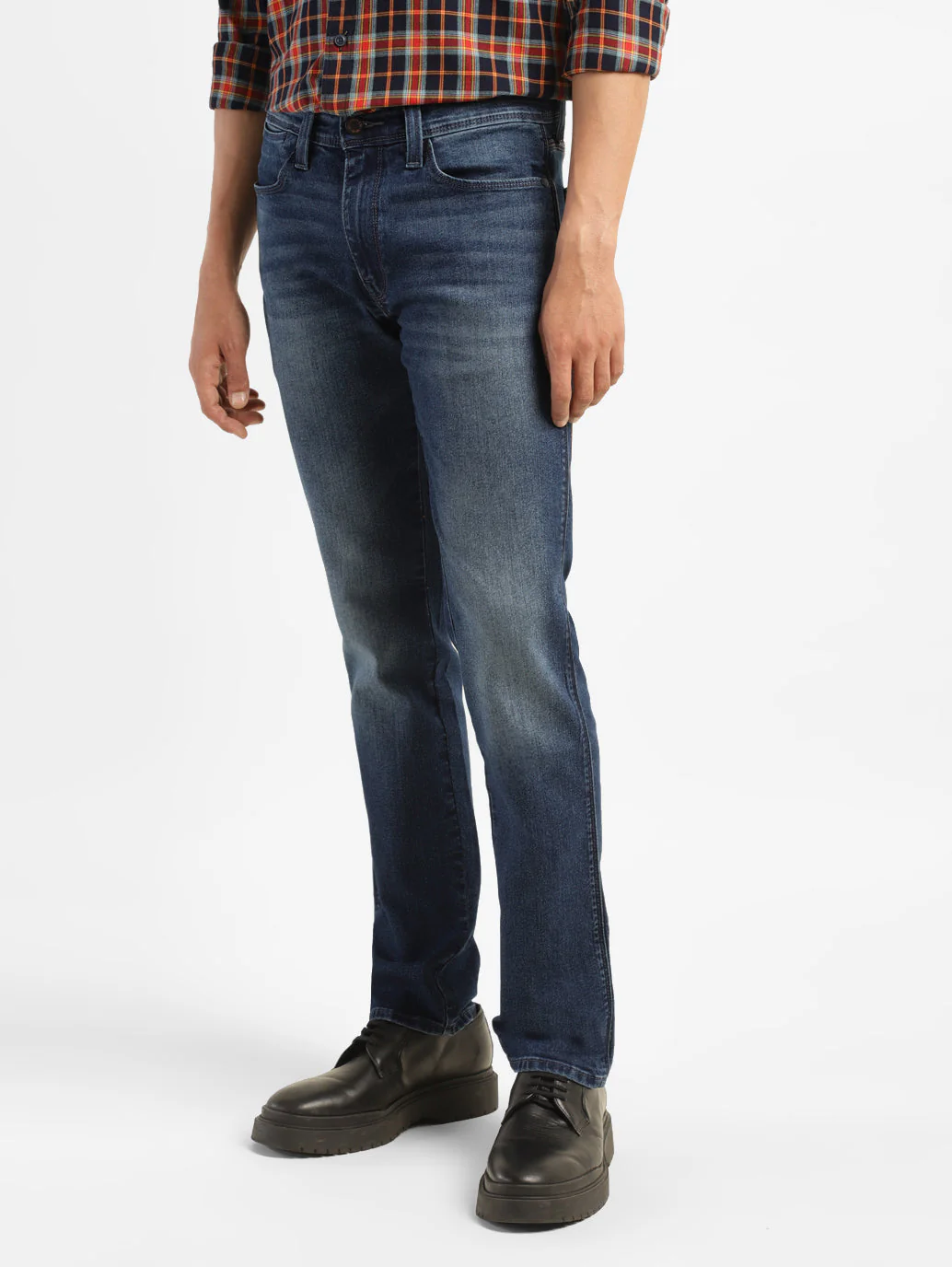 Men's 511 Blue Slim Fit Mid Rise Jeans - Image 5