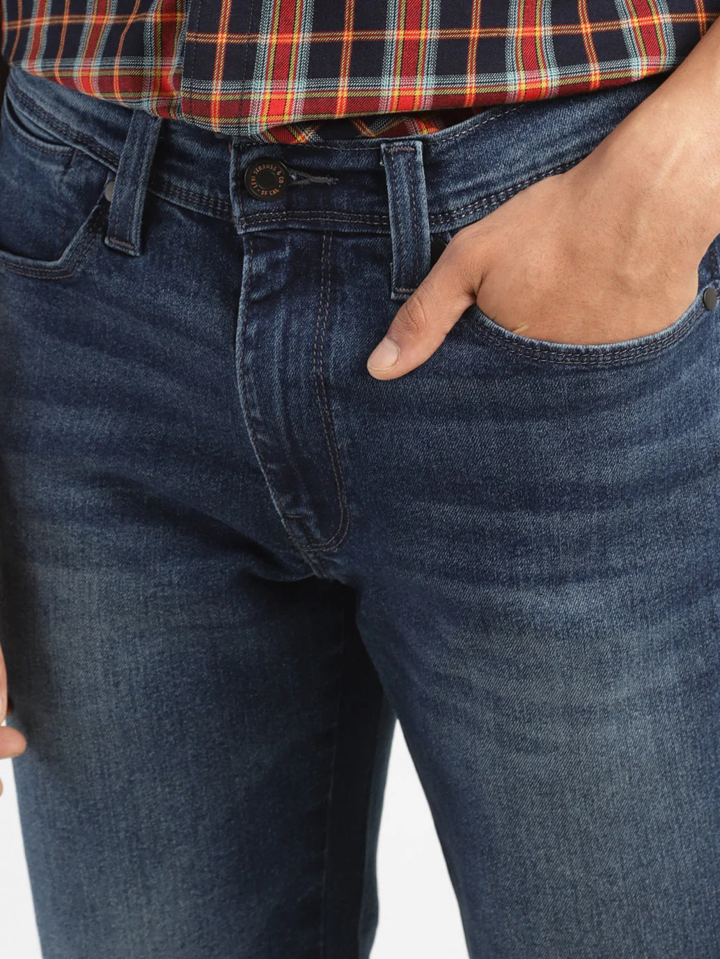 Men's 511 Blue Slim Fit Mid Rise Jeans - Image 7