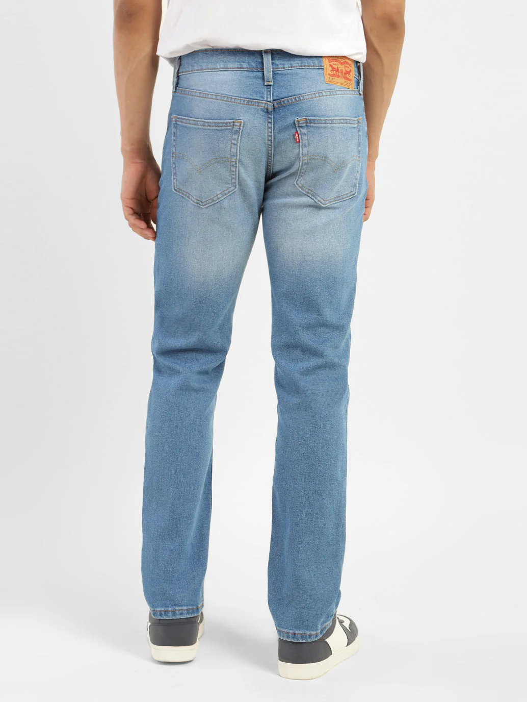 Men's 511 Blue Slim Fit Mid Rise Jeans - Image 3