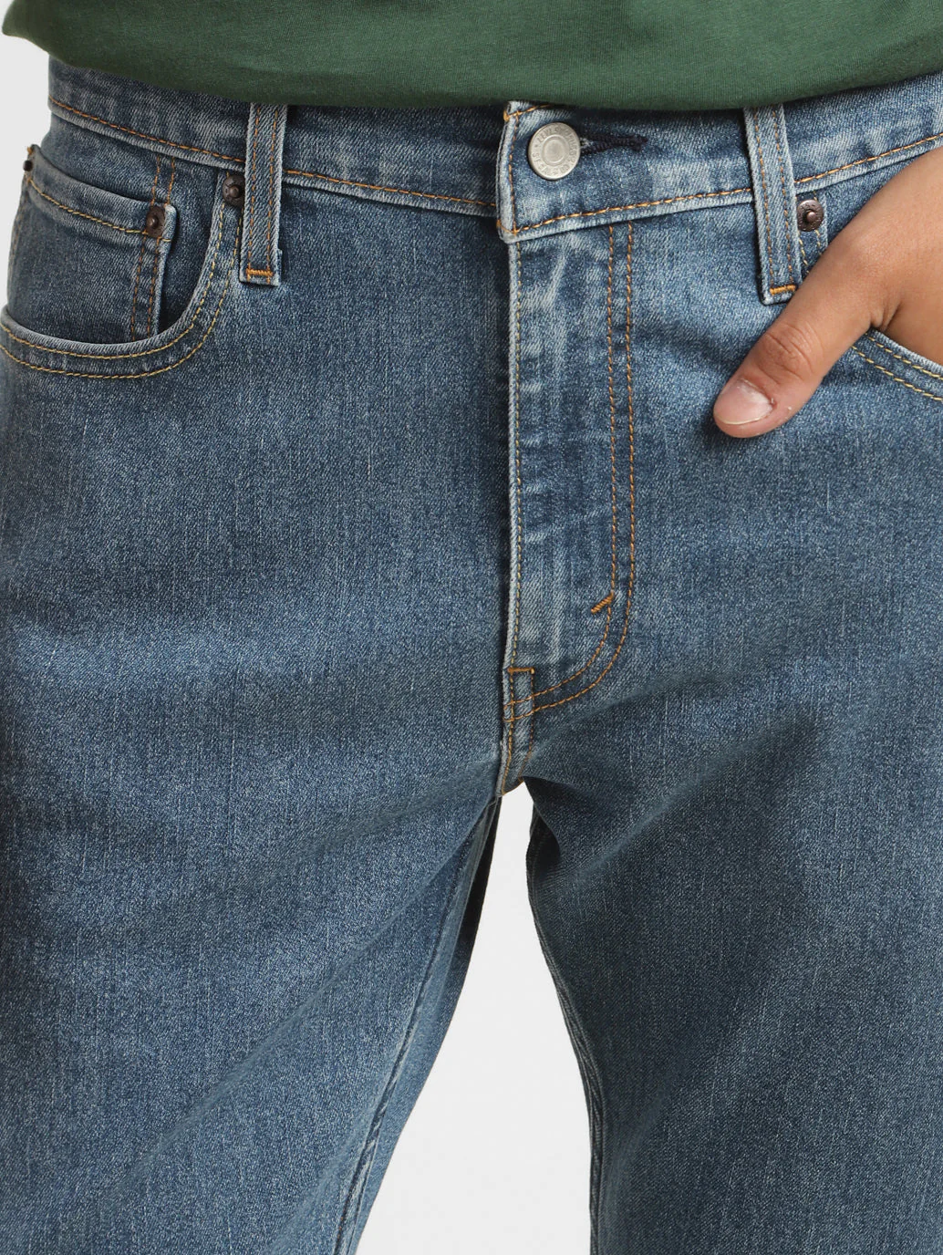 Men's 511 Blue Slim Fit Mid Rise Jeans - Image 6