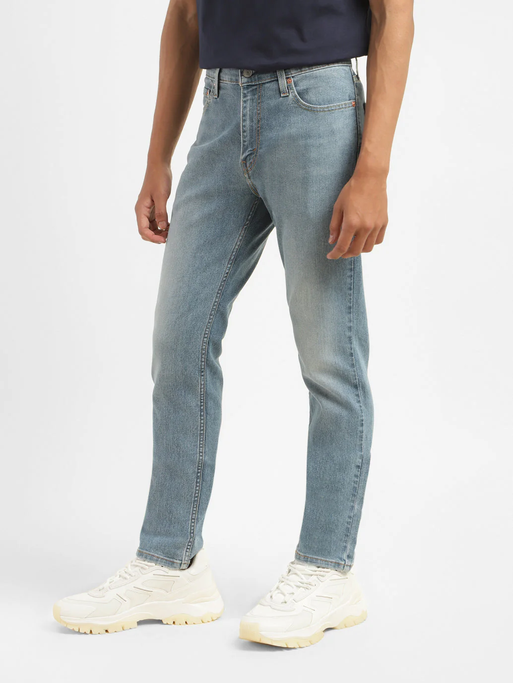 Men's 511 Blue Slim Fit Mid Rise Jeans - Image 5