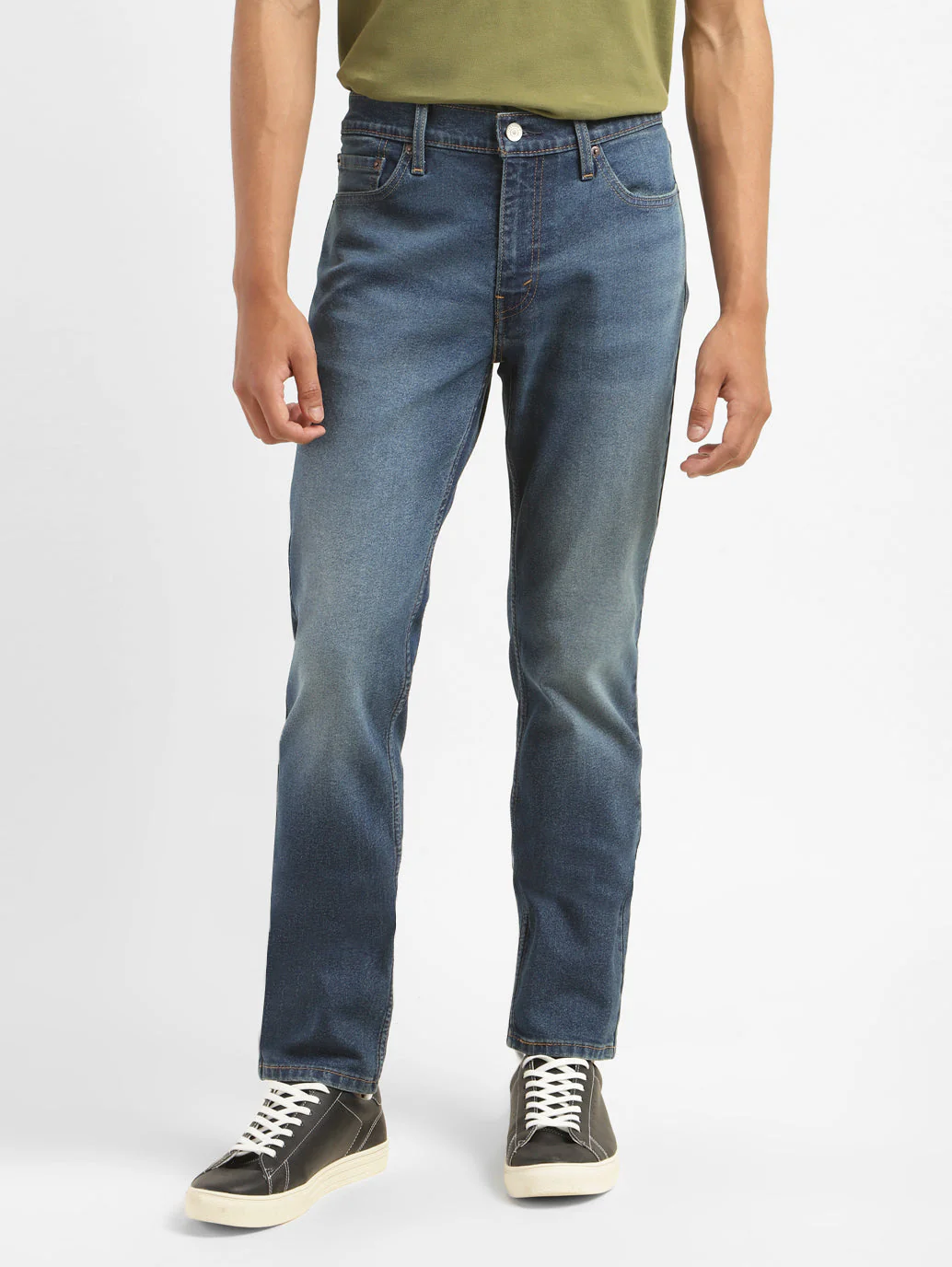 Men's 511 Blue Slim Fit Mid Rise Jeans - Image 2