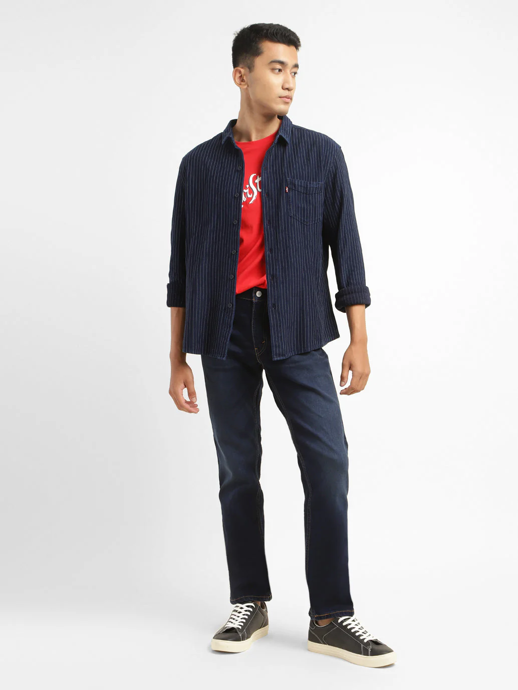 Men's 511 Blue Slim Fit Mid Rise Jeans