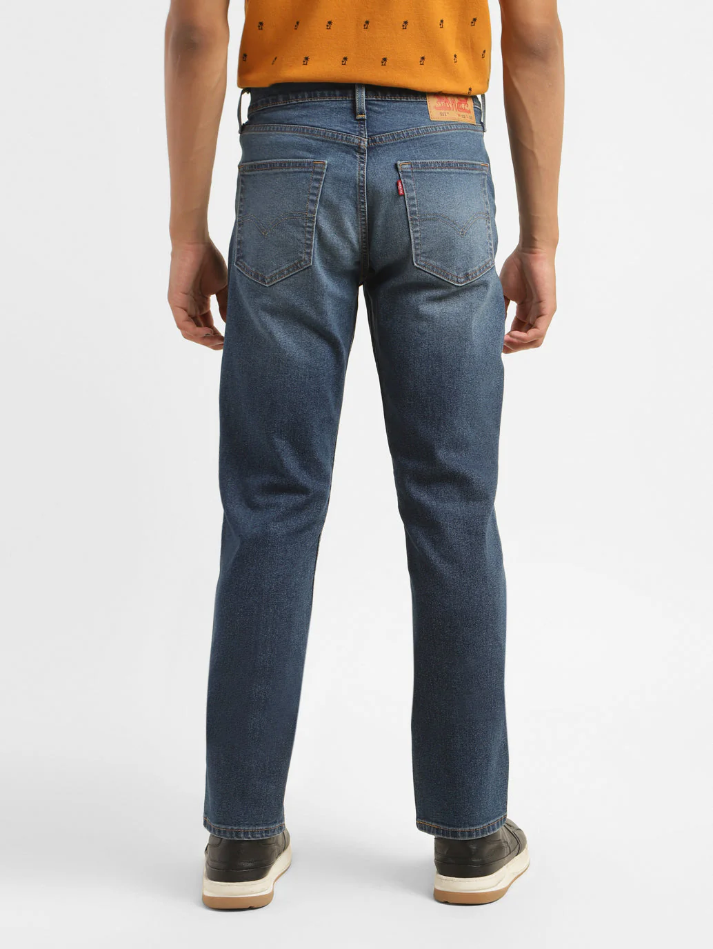 Men's 511 Blue Slim Fit Mid Rise Jeans - Image 3
