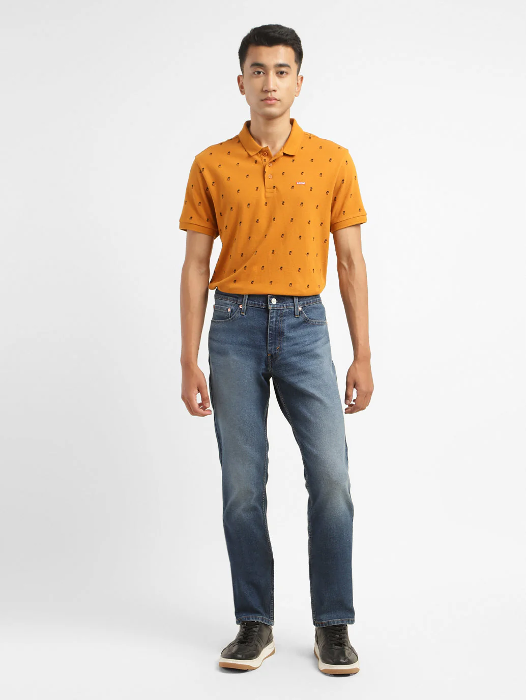 Men's 511 Blue Slim Fit Mid Rise Jeans - Image 8