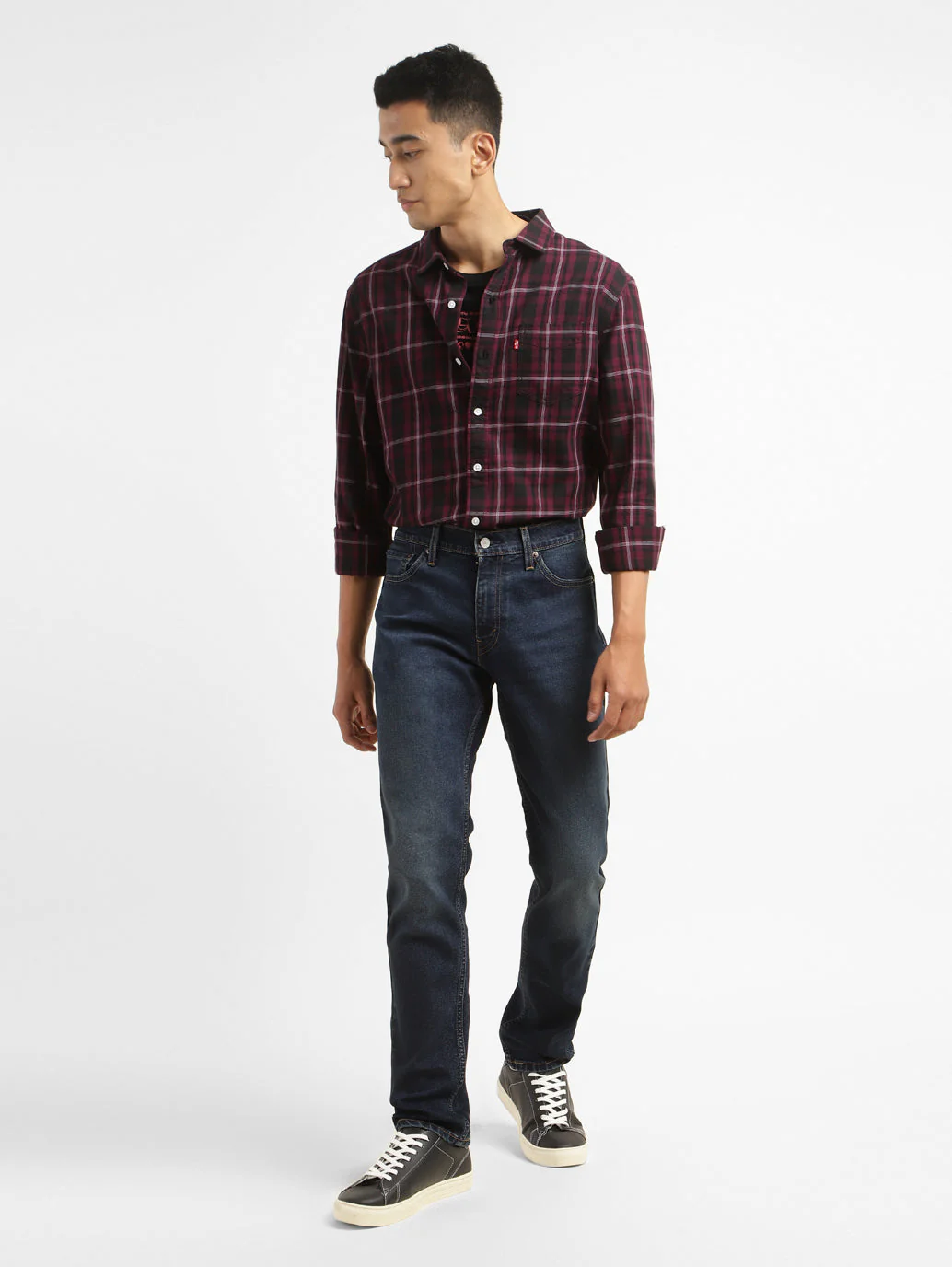 Men's 511 Blue Slim Fit Mid Rise Jeans