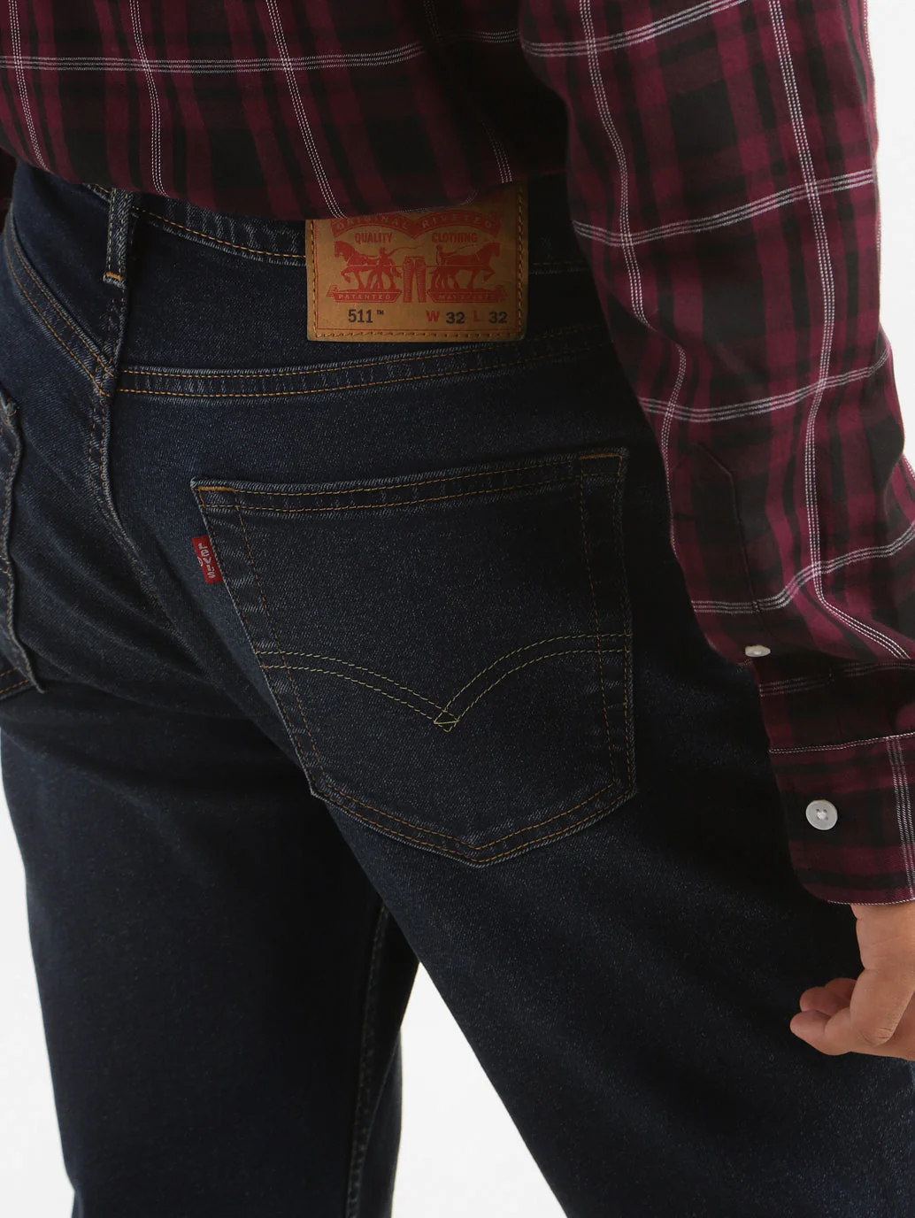 Men's 511 Blue Slim Fit Mid Rise Jeans - Image 7