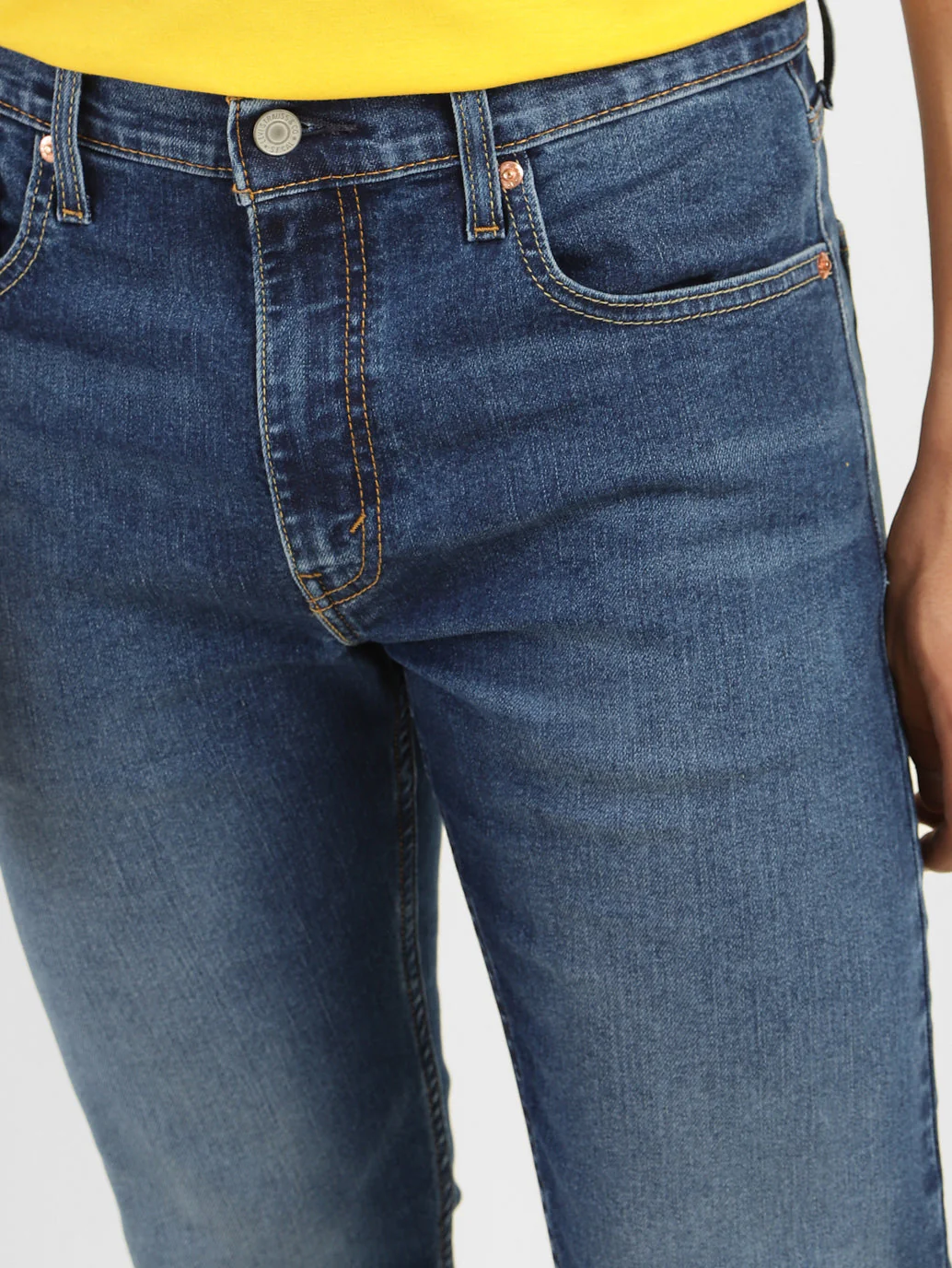 Men's 511 Blue Slim Fit Mid Rise Jeans - Image 6