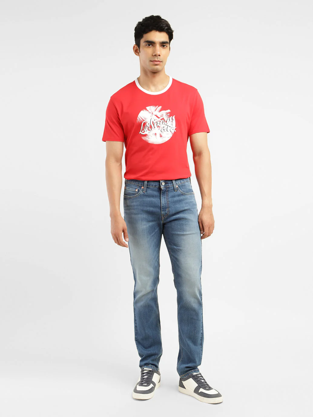 Men's 511 Indigo Slim Fit Mid Rise Jeans - Image 10