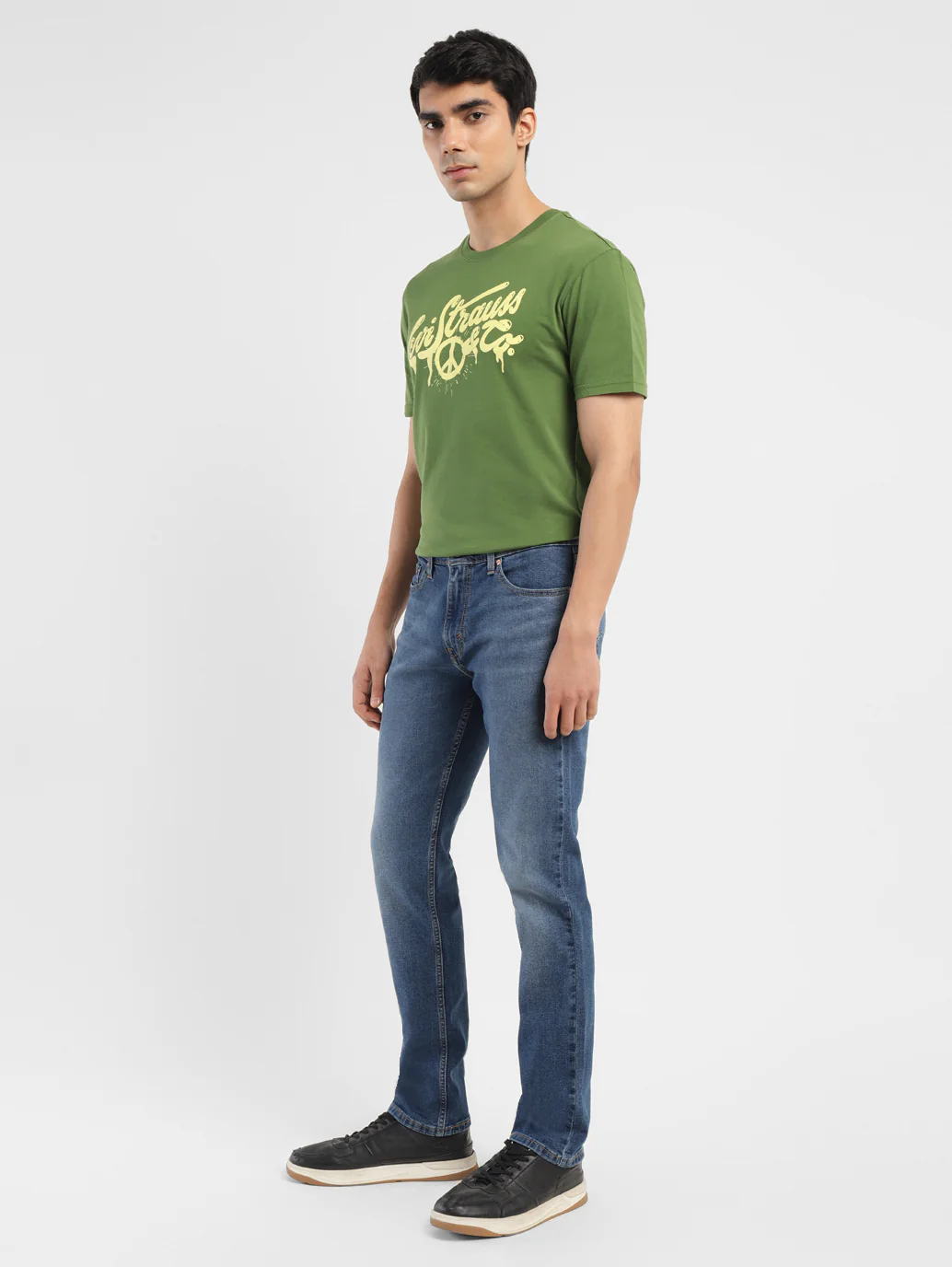 Men's 511 Blue Slim Fit Mid Rise Jeans - Image 11
