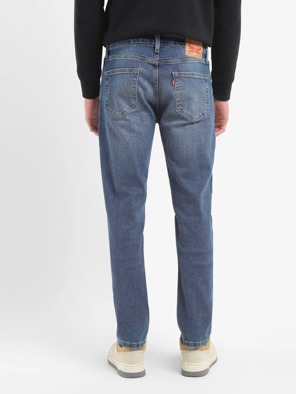Men's 511 Blue Slim Fit Mid Rise Jeans - Image 3