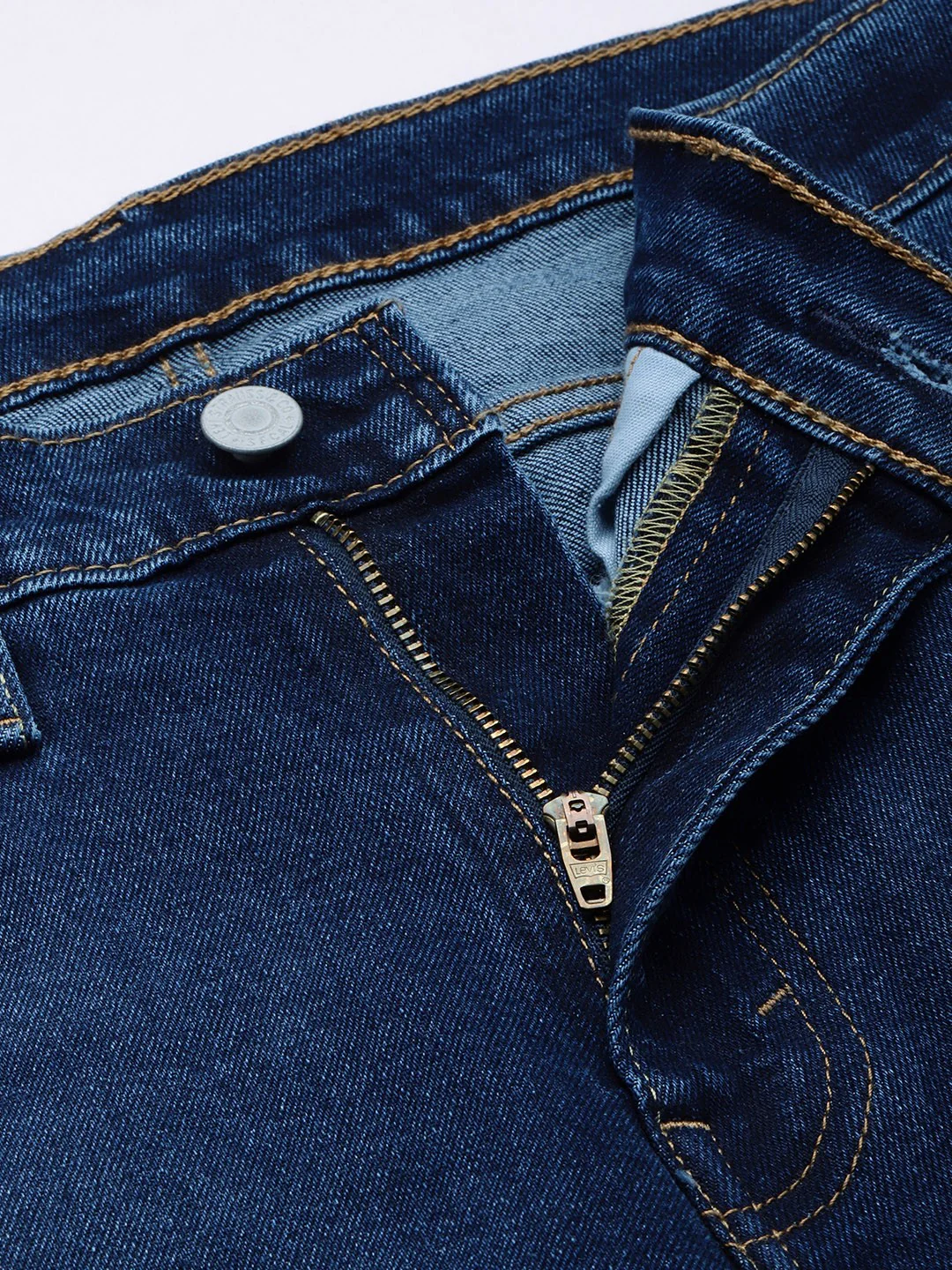 Men's 511 Blue Slim Fit Mid Rise Jeans - Image 6
