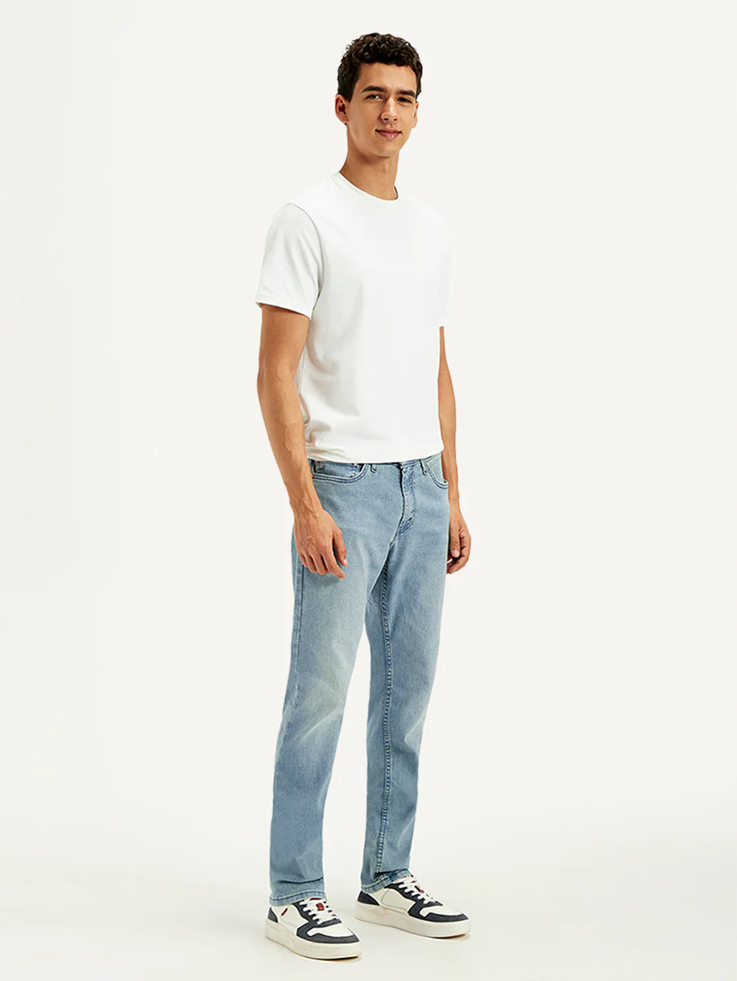 Men's 511 Blue Slim Fit Mid Rise Jeans - Image 6
