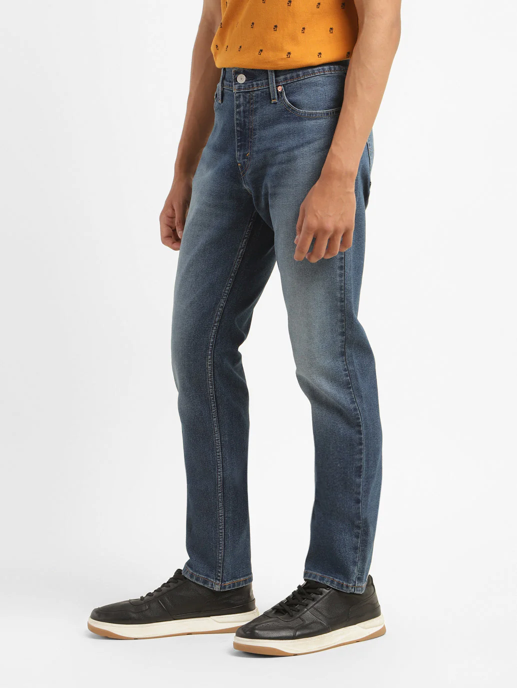 Men's 511 Blue Slim Fit Mid Rise Jeans - Image 5