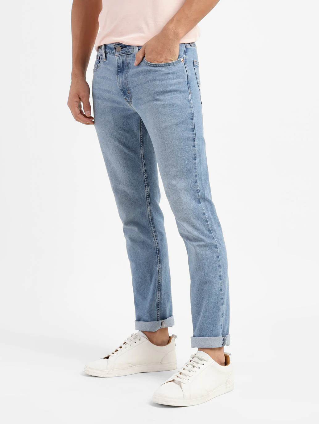 Men's 511 Blue Slim Fit Mid Rise Jeans - Image 5