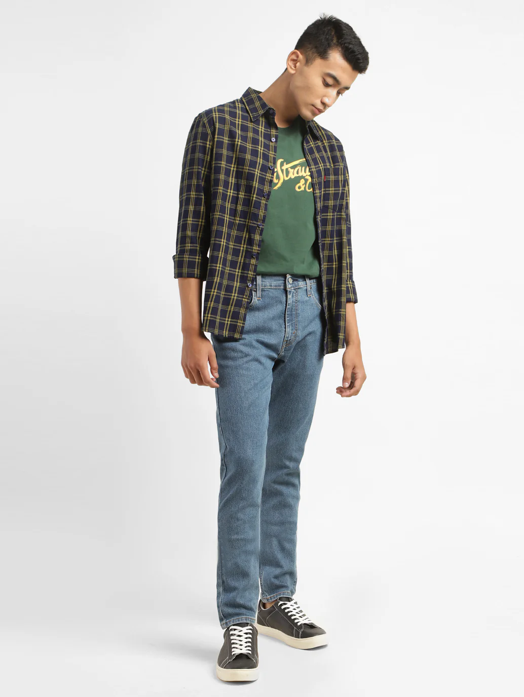 Men's 511 Blue Slim Fit Mid Rise Jeans