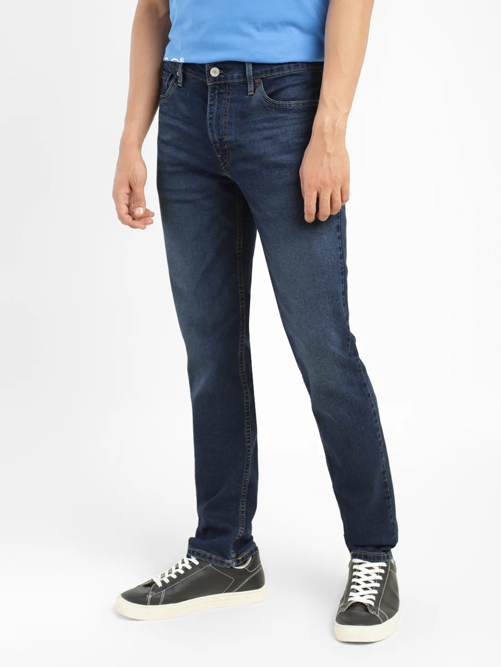 Men's 511 Blue Slim Fit Mid Rise Jeans - Image 5
