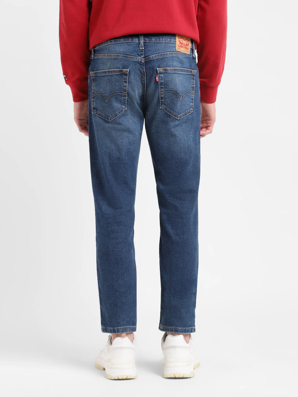 Men's 511 Blue Slim Fit Mid Rise Jeans - Image 3