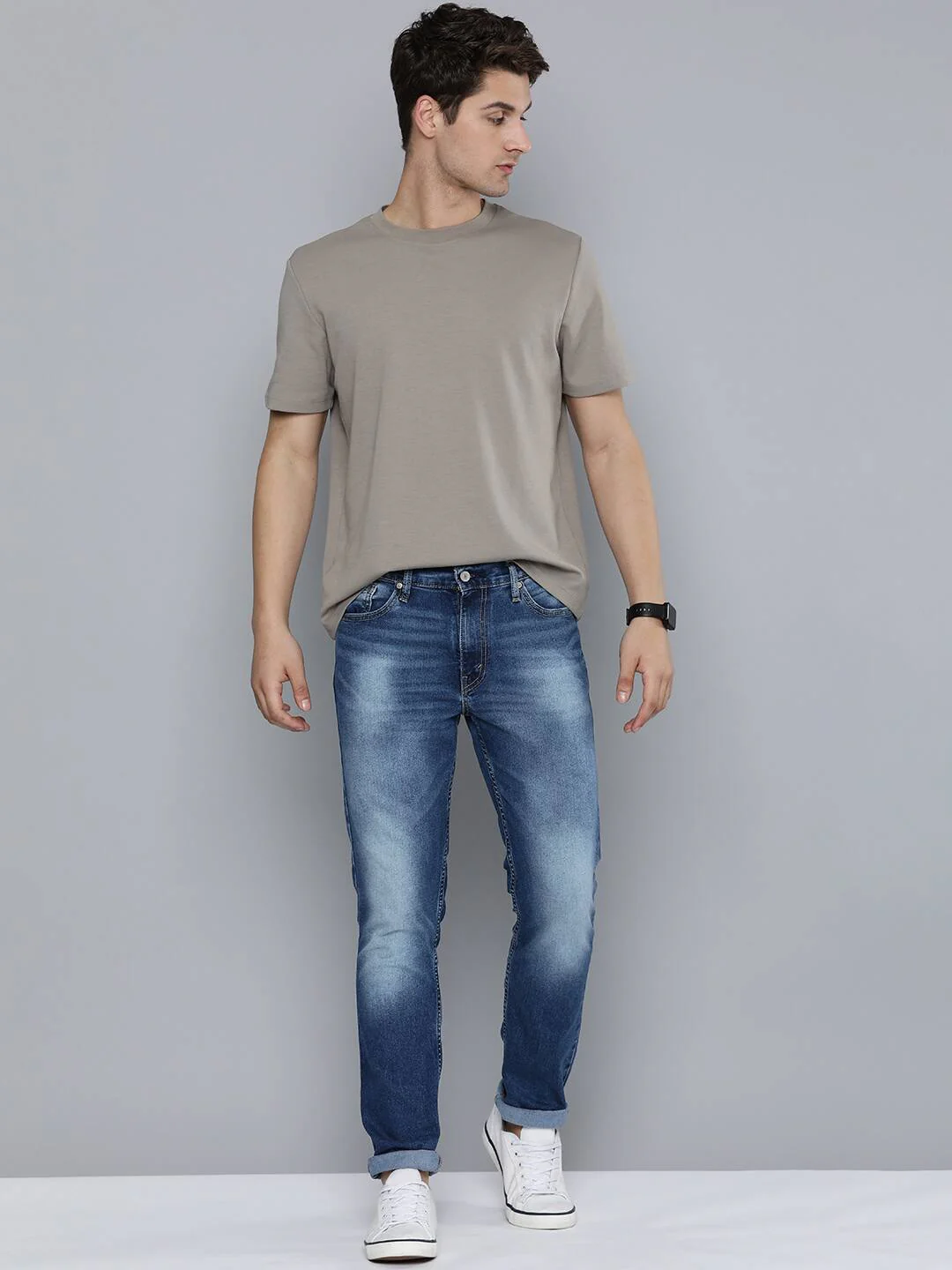 Men's 511 Blue Slim Fit Mid Rise Jeans
