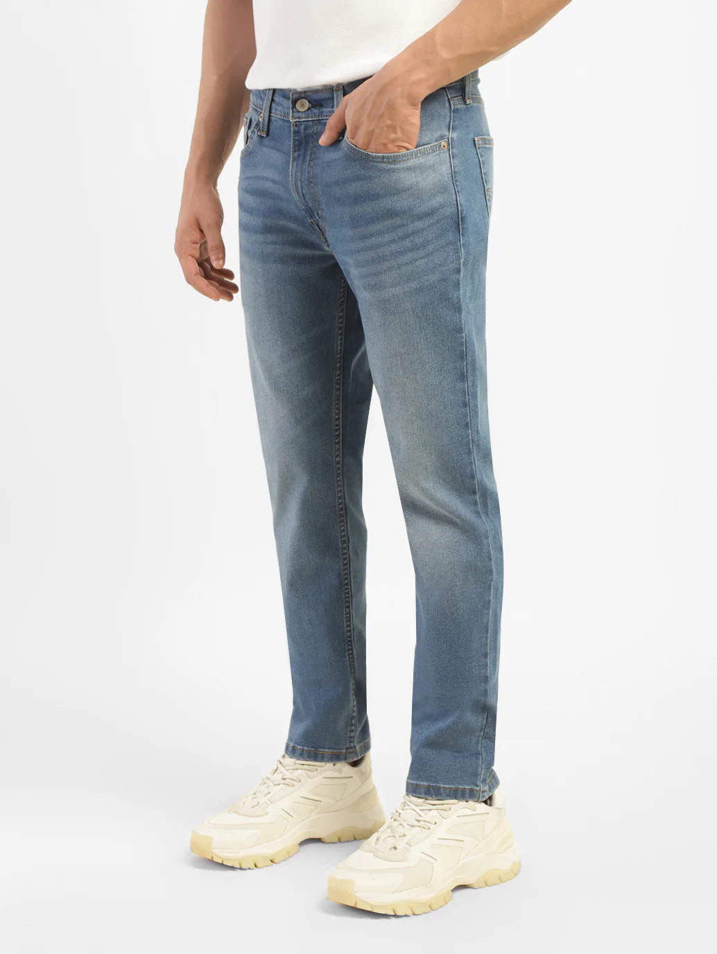 Men's 511 Blue Slim Fit Mid Rise Jeans - Image 3