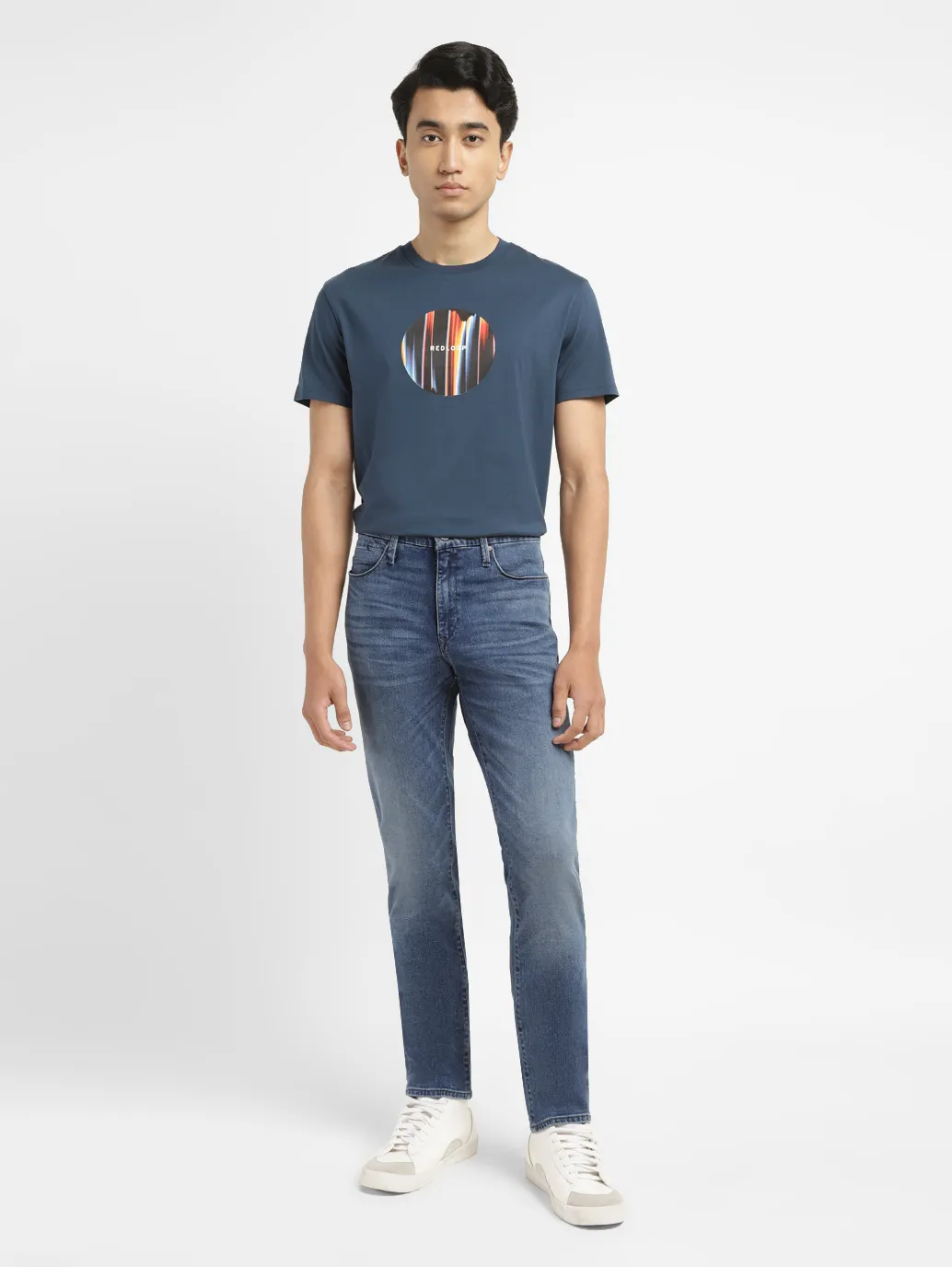 Men's Redloop 511 Blue Slim Fit Mid Rise Jeans - Image 8