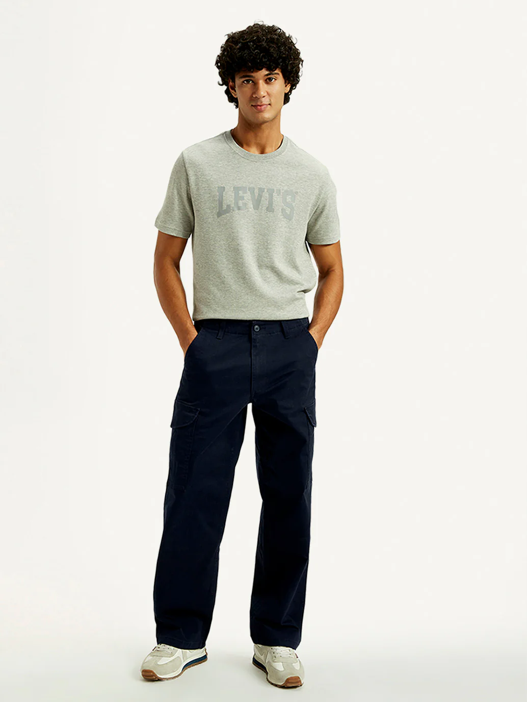 Men's 511 Blue Slim Fit Mid Rise Chino Cargos - Image 3