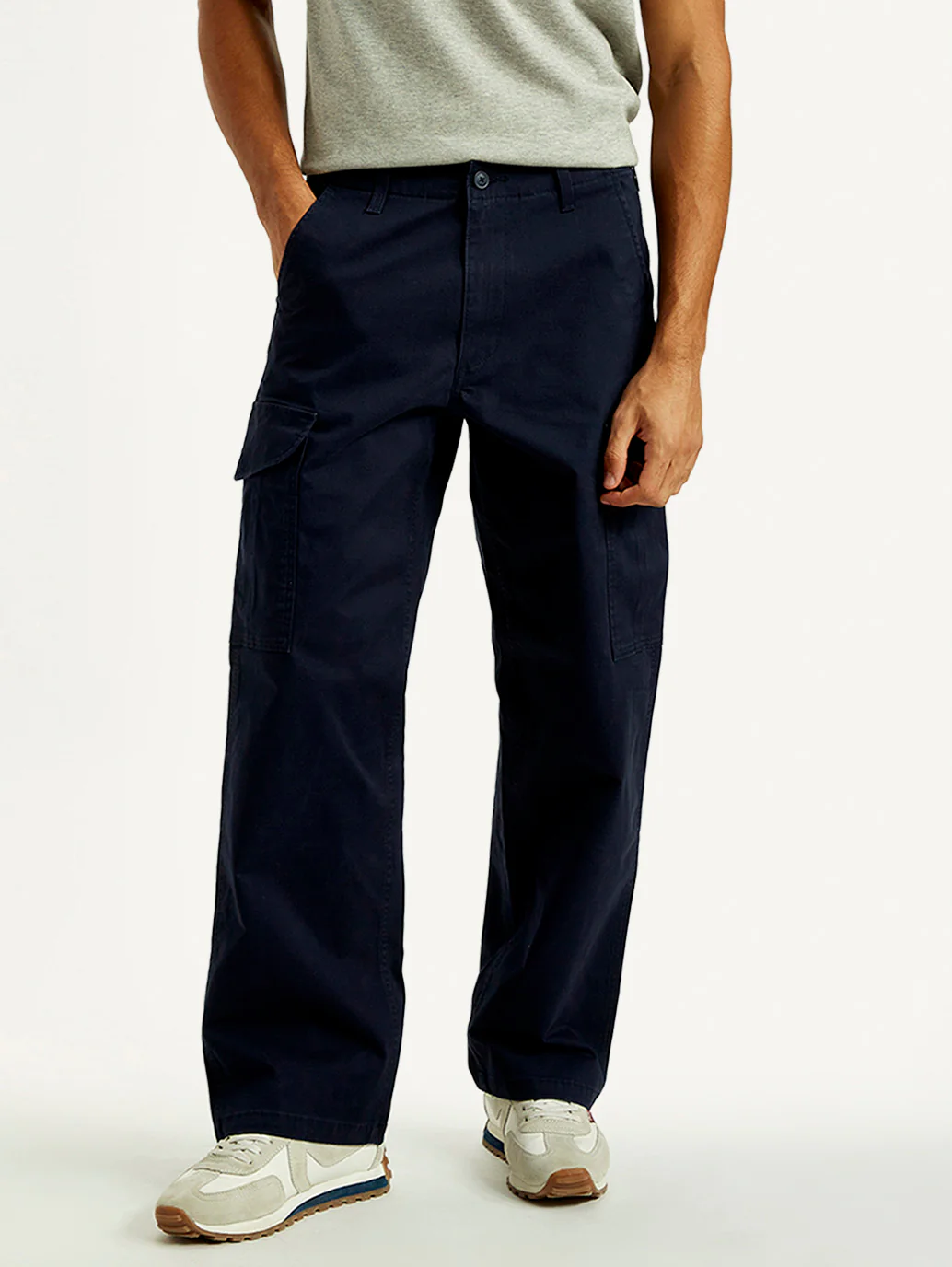 Men's 511 Blue Slim Fit Mid Rise Chino Cargos - Image 5