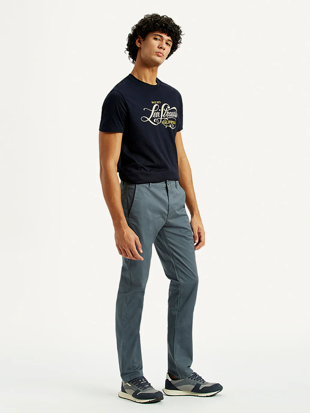 Men's 511 Blue Slim Fit Mid Rise Chinos - Image 6