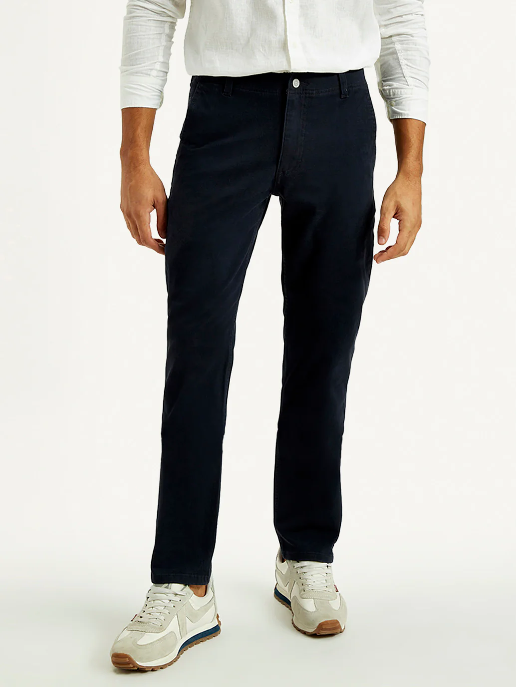 Men's 511 Navy Blue Slim Fit Mid Rise Chinos - Image 2