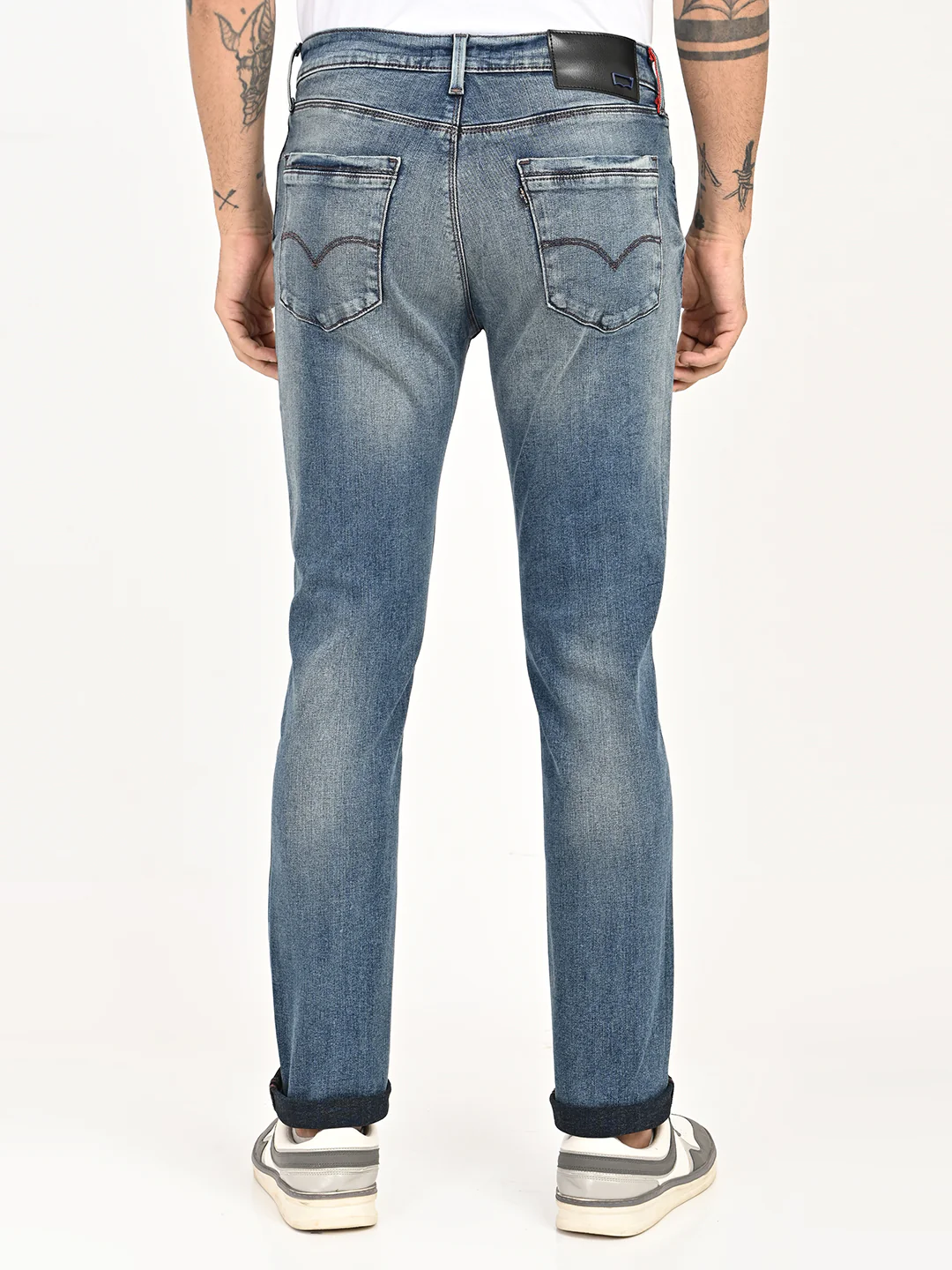 Men's Redloop 511 Blue Slim Fit Mid Rise Jeans - Image 2