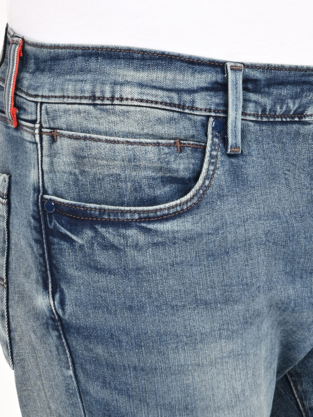 Men's Redloop 511 Blue Slim Fit Mid Rise Jeans - Image 3