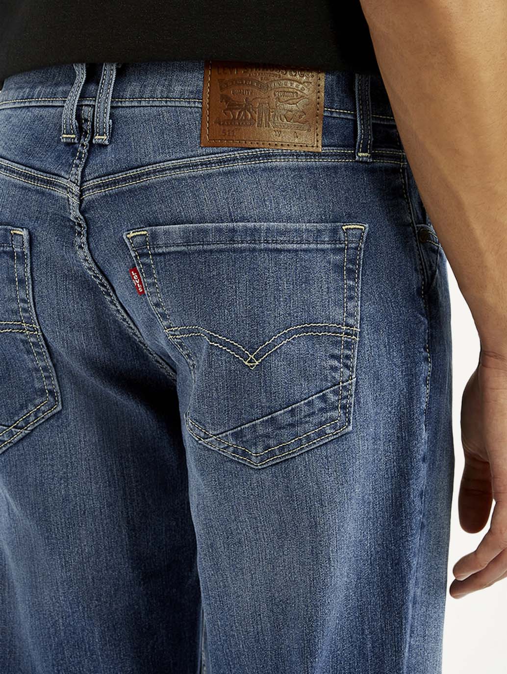 Men's 511 Blue Slim Fit Mid Rise Jeans - Image 3