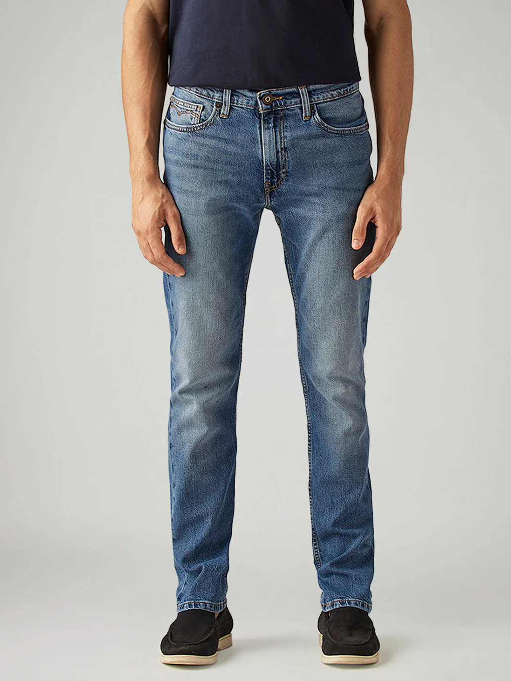 Men's 511 Blue Slim Fit Mid Rise Jeans - Image 3