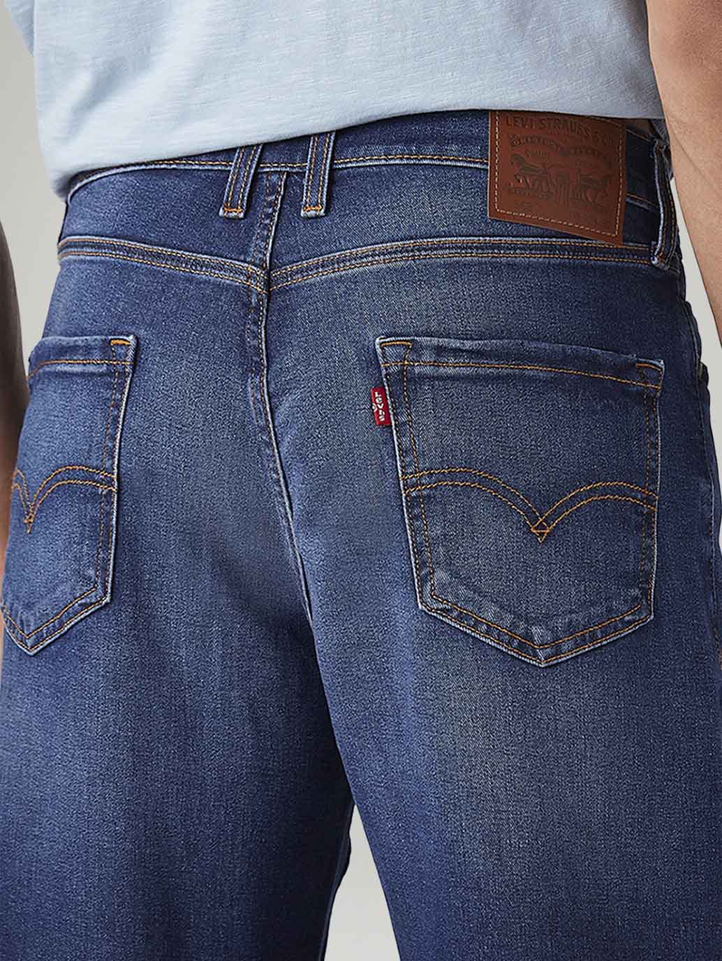 Men's 511 Blue Slim Fit Mid Rise Jeans - Image 5