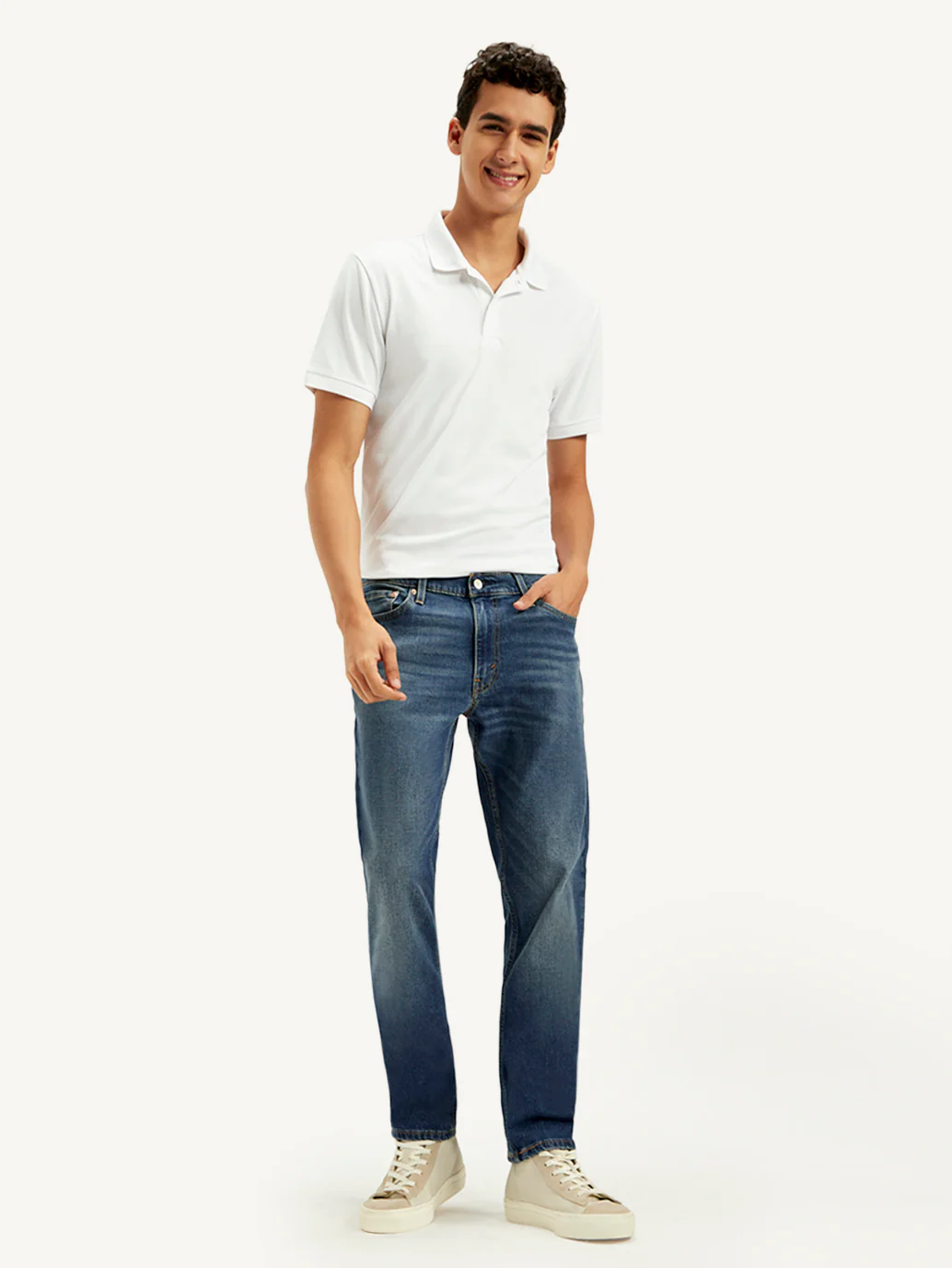 Men's 511 Blue Slim Fit Mid Rise Jeans - Image 6