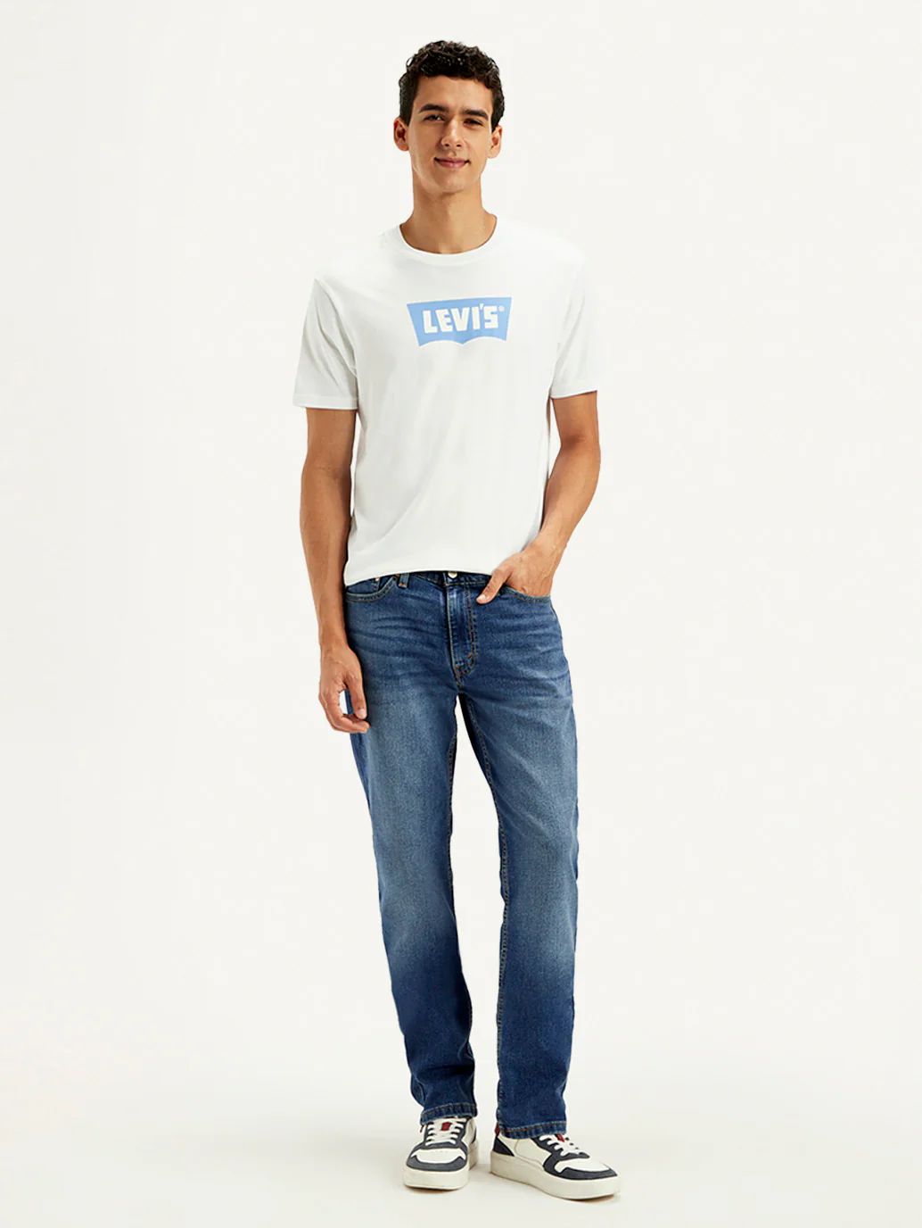 Men's 511 Blue Slim Fit Mid Rise Jeans - Image 6
