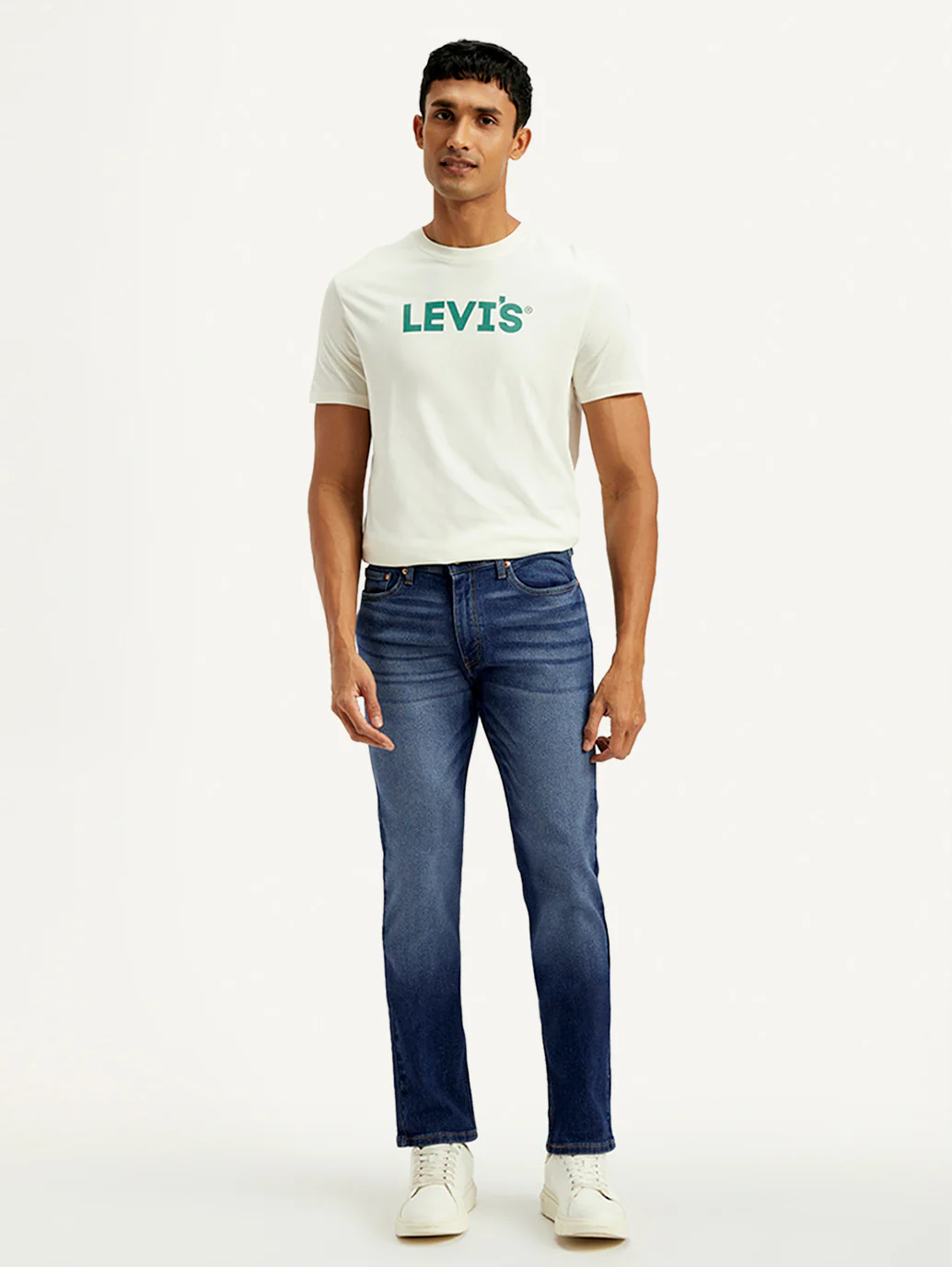 Men's 511 Blue Slim Fit Mid Rise Jeans - Image 7