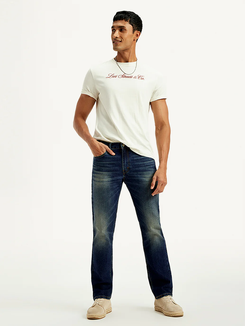 Men's Tinted 511 Blue Slim Fit Mid Rise Jeans