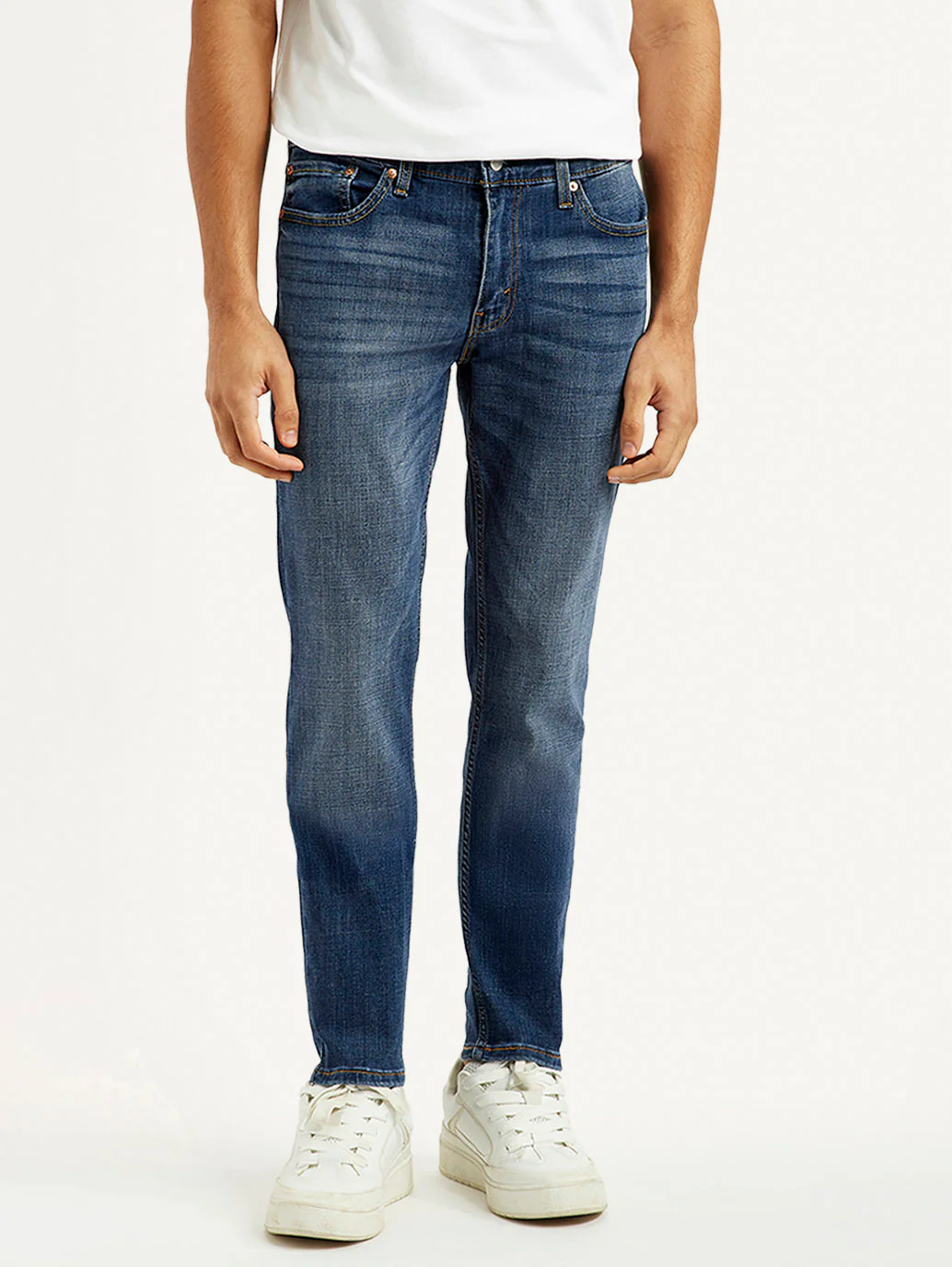 Men's 511 Blue Slim Fit Mid Rise Jeans - Image 3