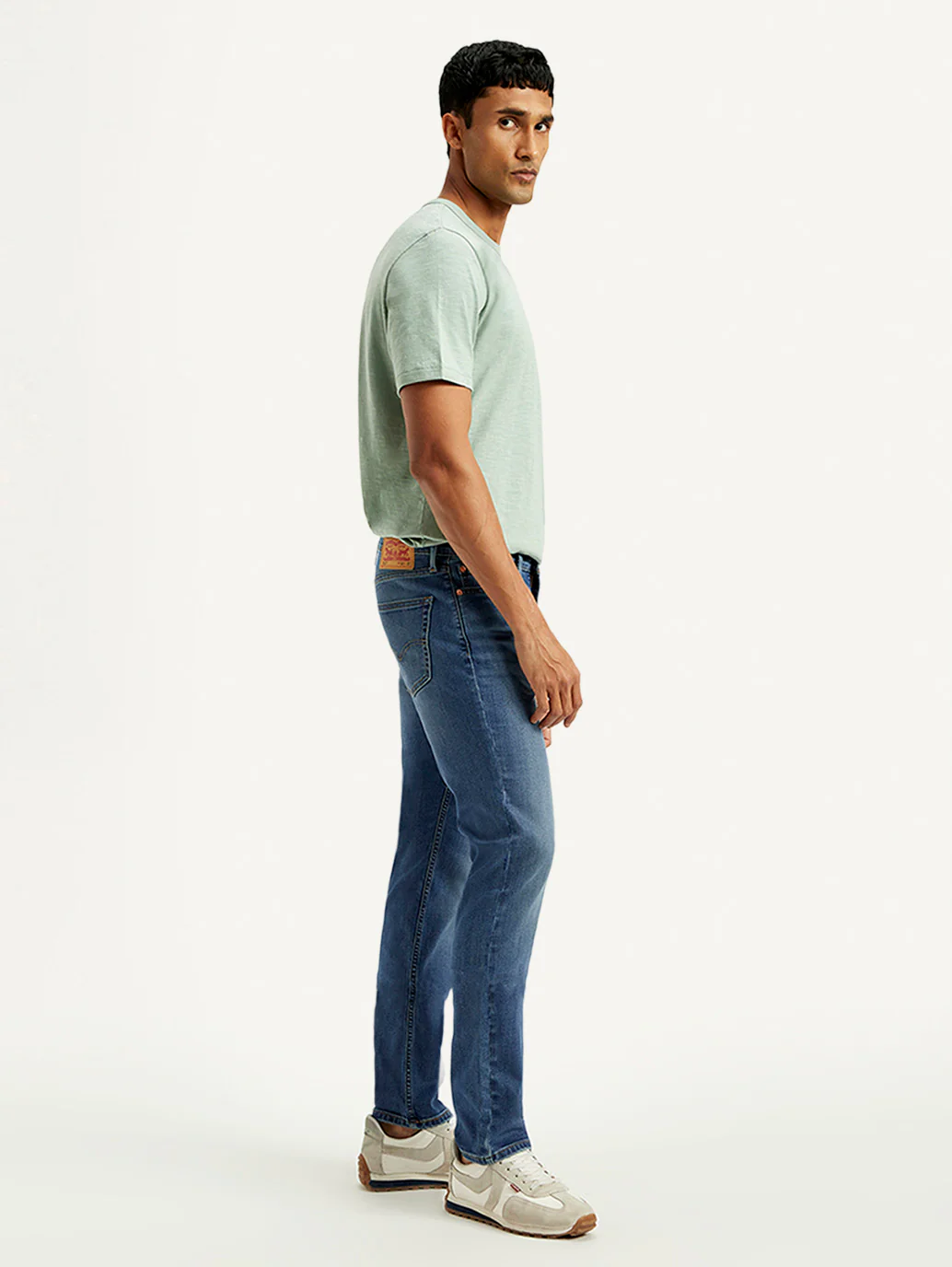 Men's 511 Blue Slim Fit Mid Rise Jeans - Image 7