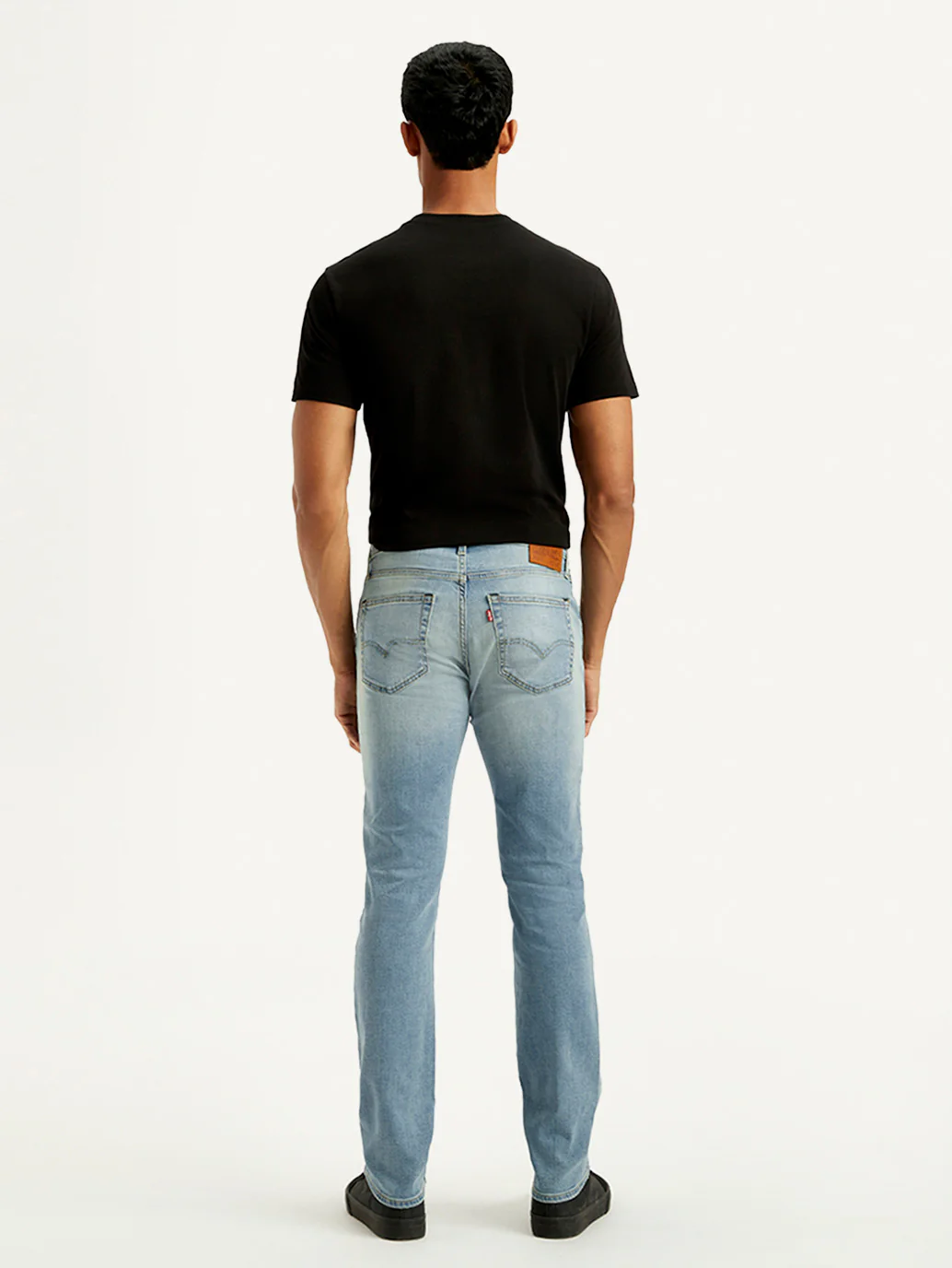 Men's 511 Blue Slim Fit Mid Rise Linen Jeans - Image 3