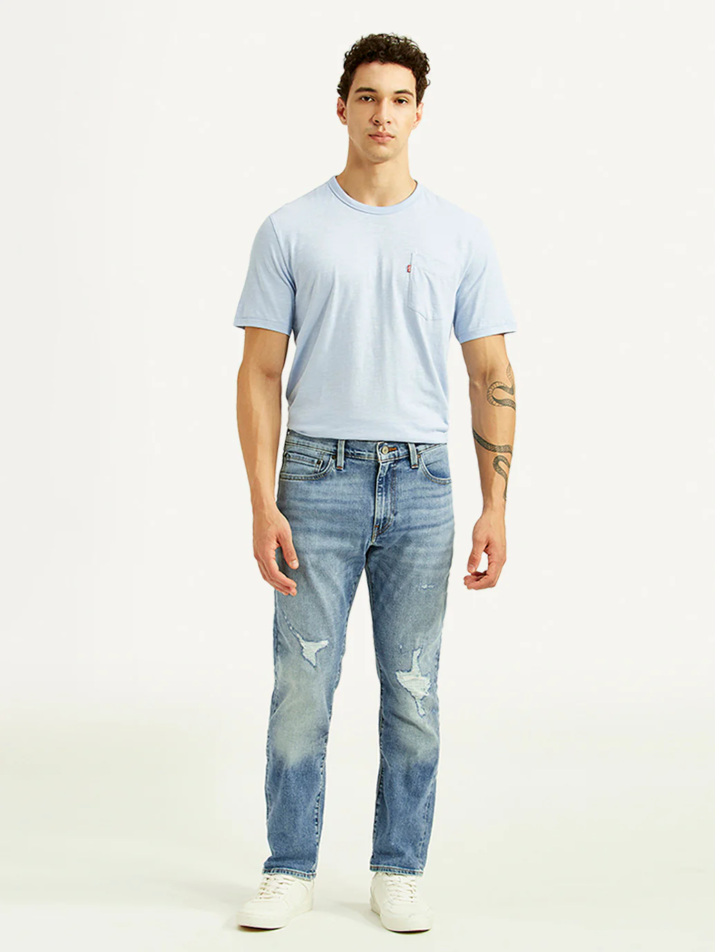 Men's 511 Blue Slim Fit Mid Rise Selvedge Jeans - Image 7