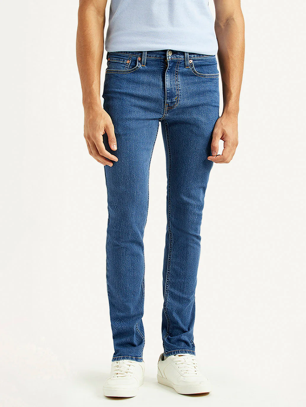 Men's 511 Blue Slim Fit Mid Rise Jeans - Image 2