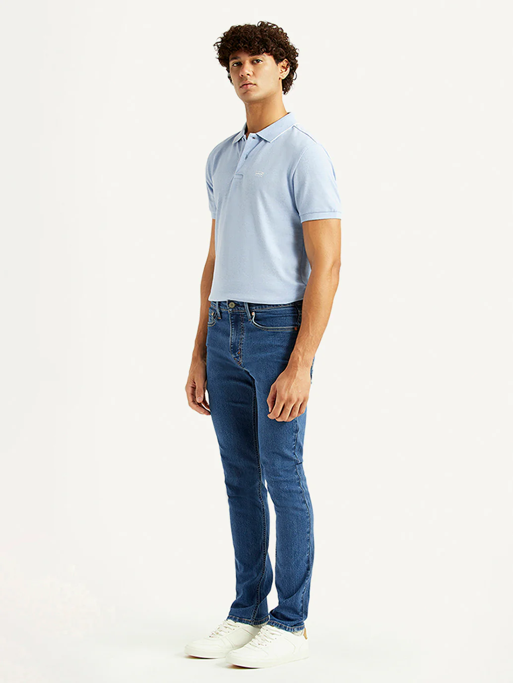 Men's 511 Blue Slim Fit Mid Rise Jeans - Image 6