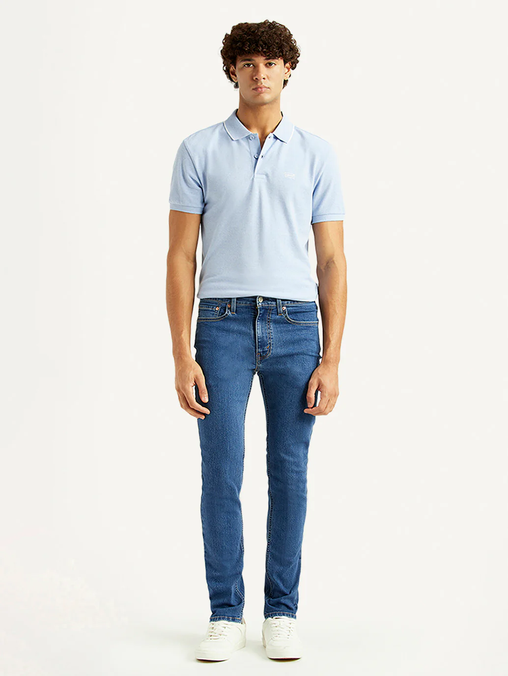 Men's 511 Blue Slim Fit Mid Rise Jeans - Image 7
