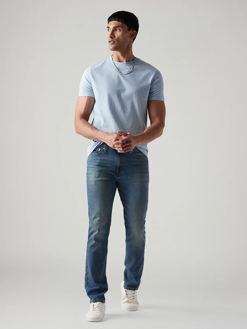 Men's 511 Blue Slim Fit Mid Rise Jeans