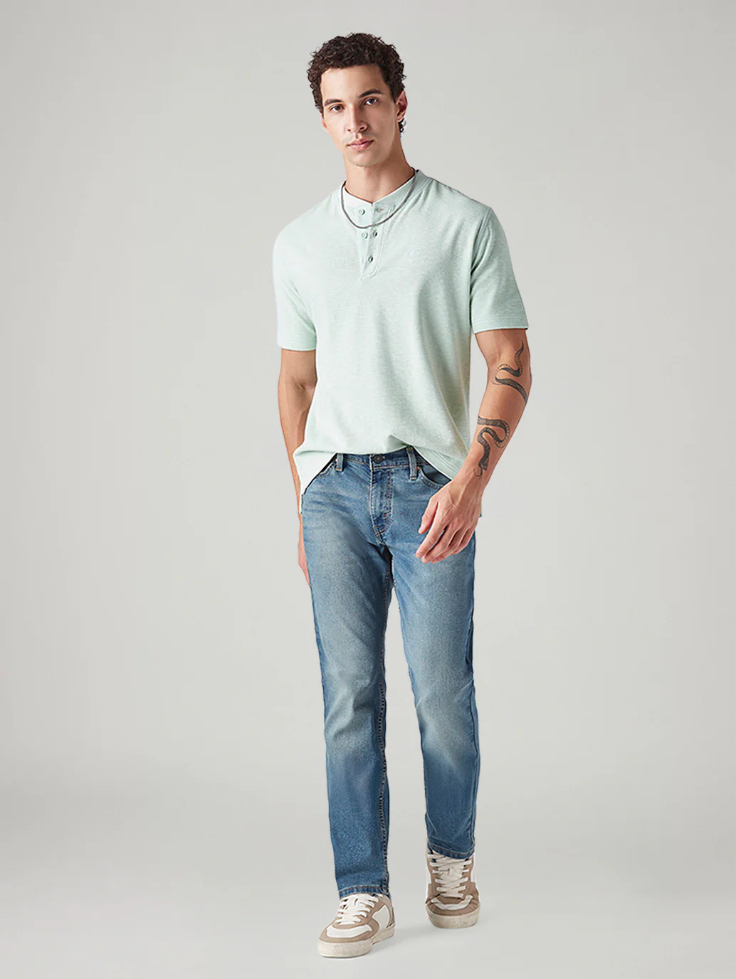 Men's 511 Blue Slim Fit Mid Rise Jeans