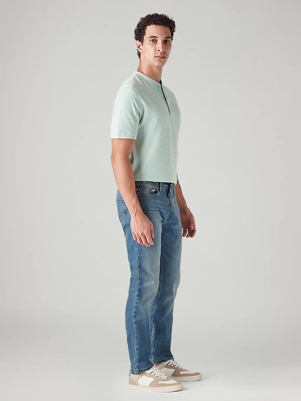 Men's 511 Blue Slim Fit Mid Rise Jeans - Image 6