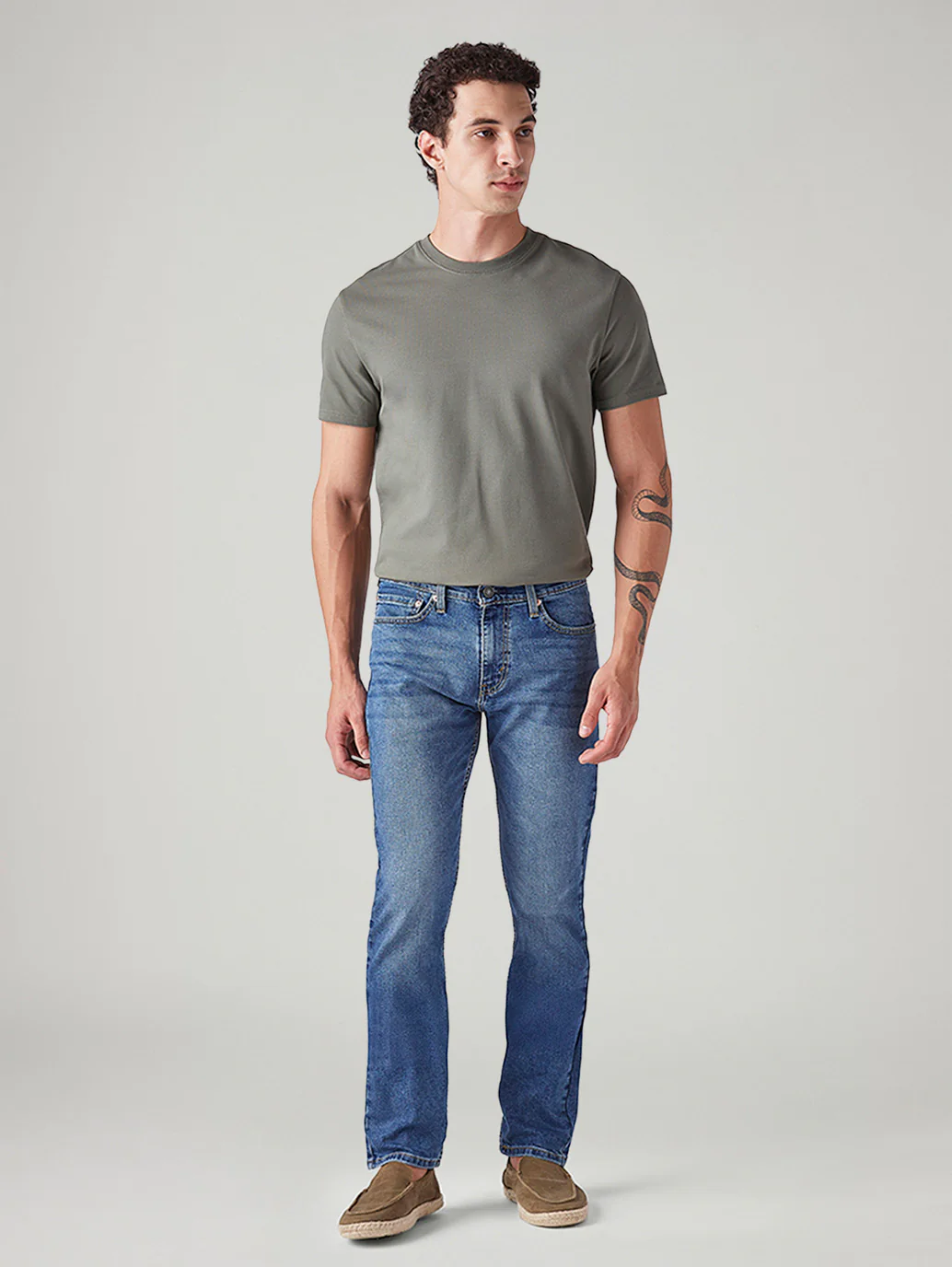 Men's 511 Blue Slim Fit Mid Rise Jeans - Image 2