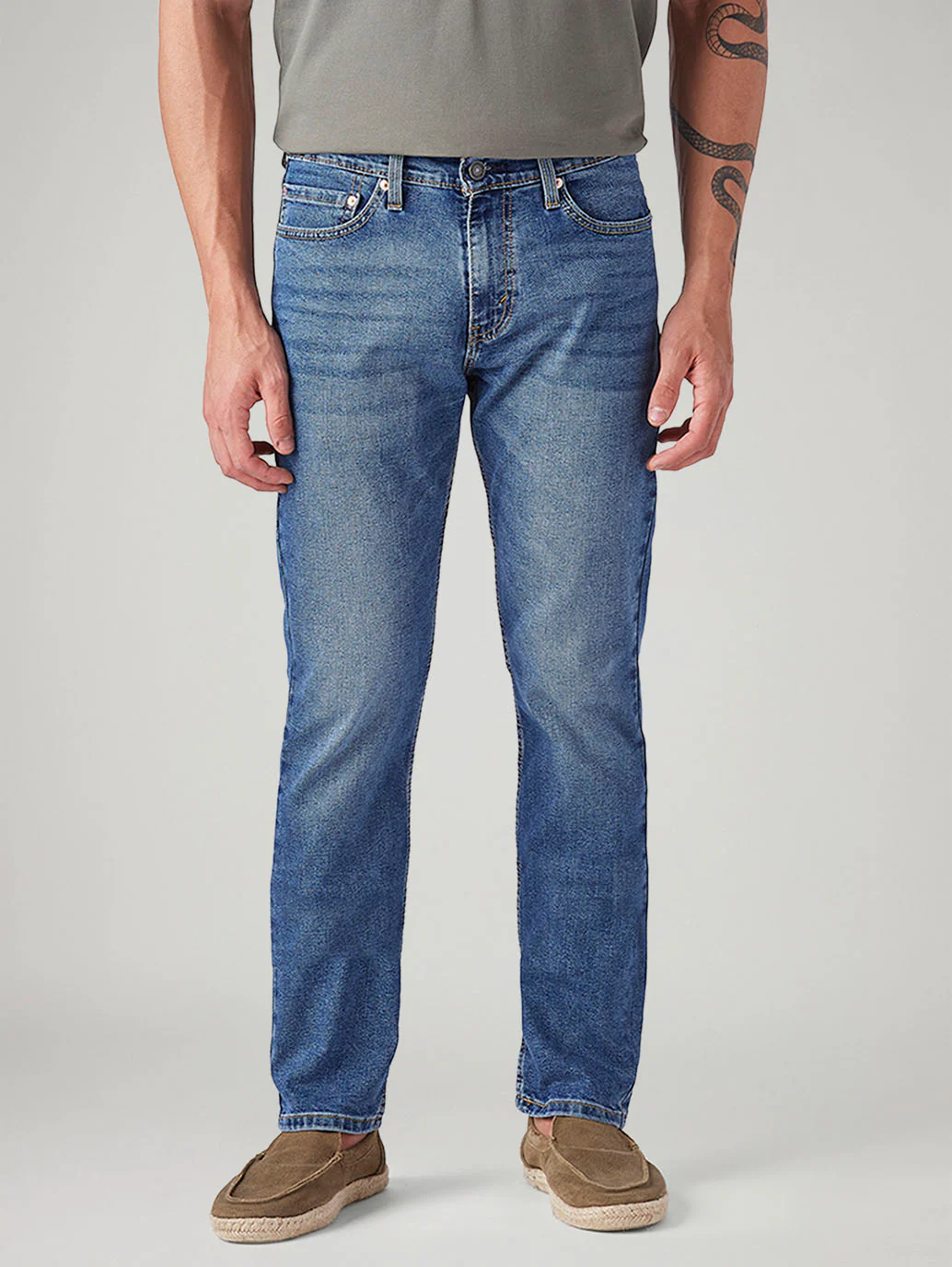 Men's 511 Blue Slim Fit Mid Rise Jeans - Image 3
